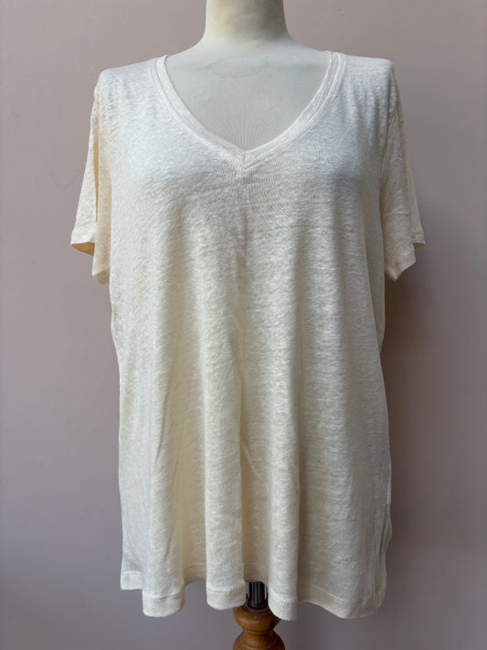 Super soft 100% linen top BNWT size Medium