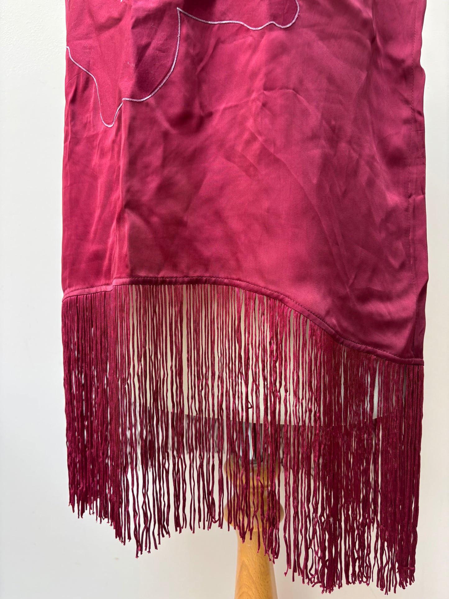 Vintage flower tassels top size XL