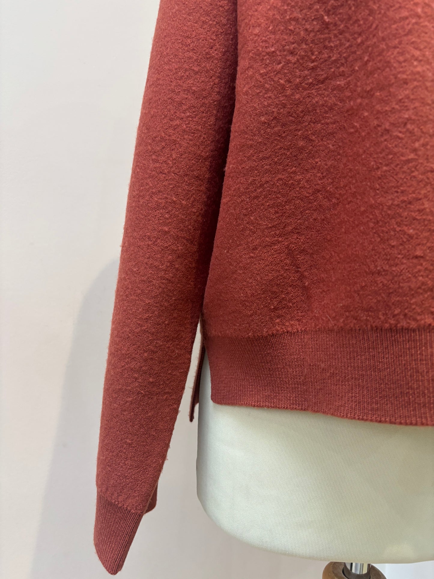 Rust 100% merino wool jumper size Medium
