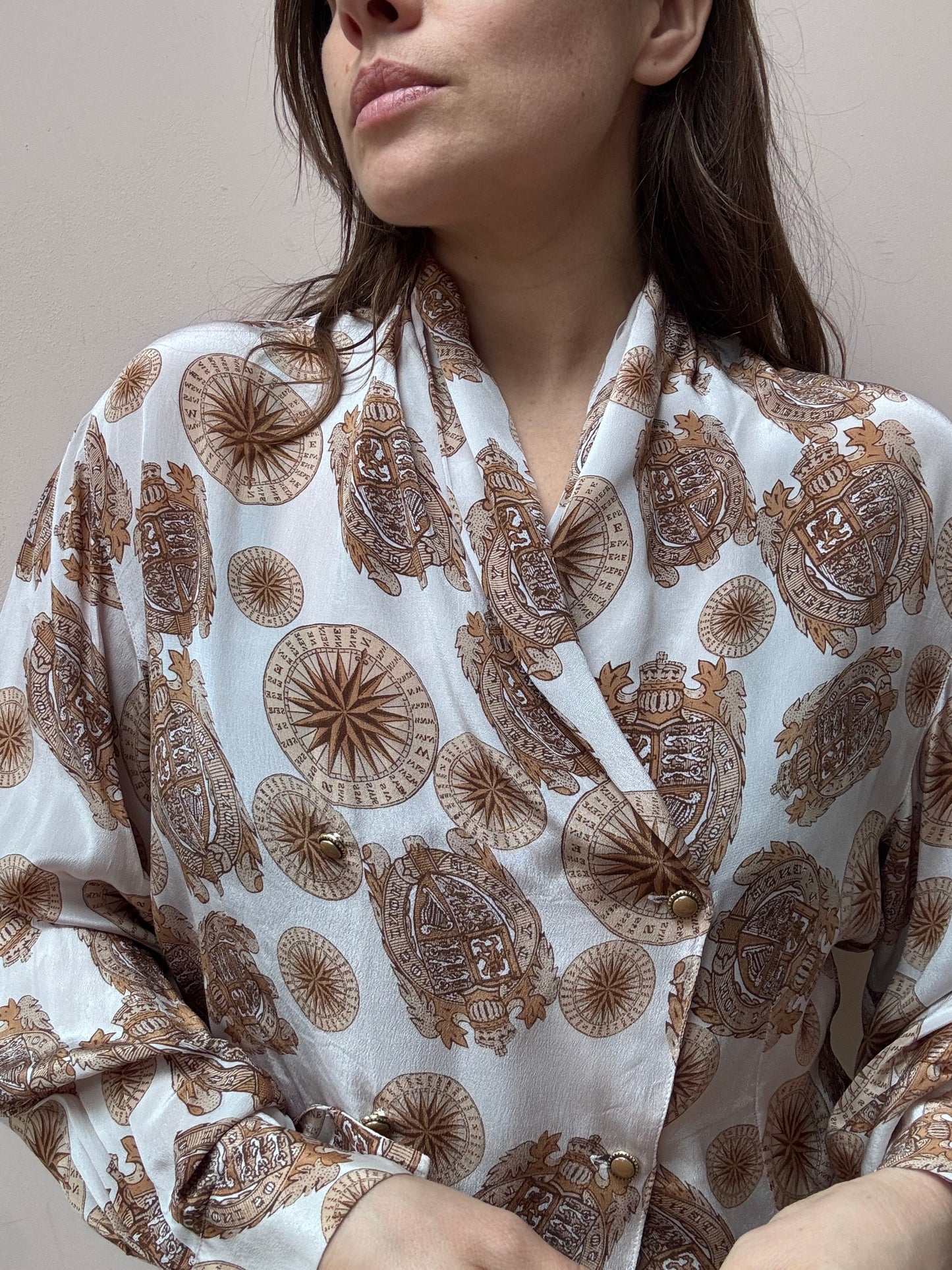 Vintage silk crossover top size 12