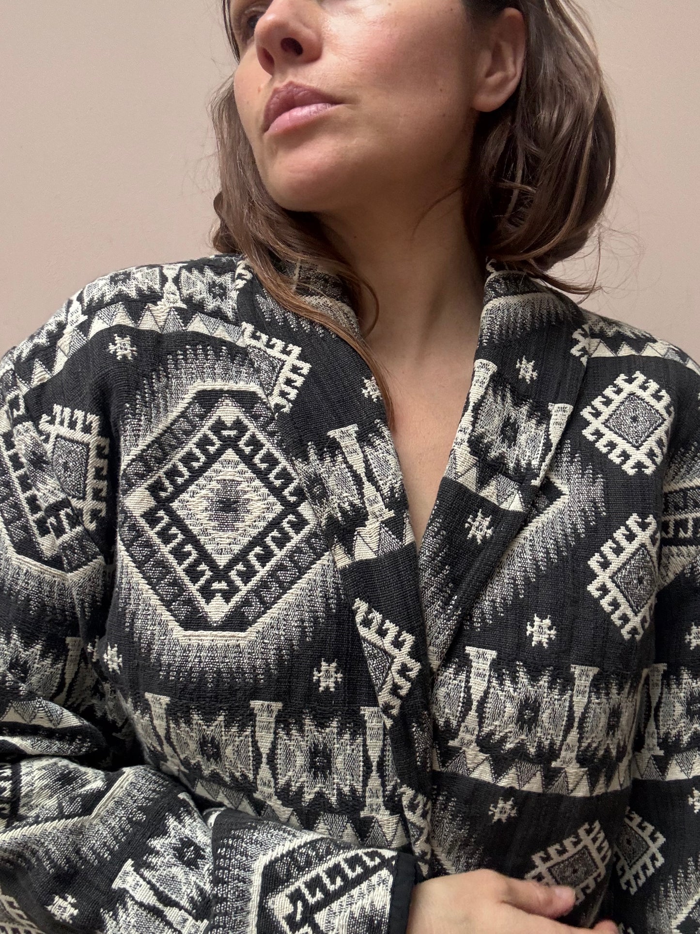 Vintage 100% cotton cropped jacket size 12