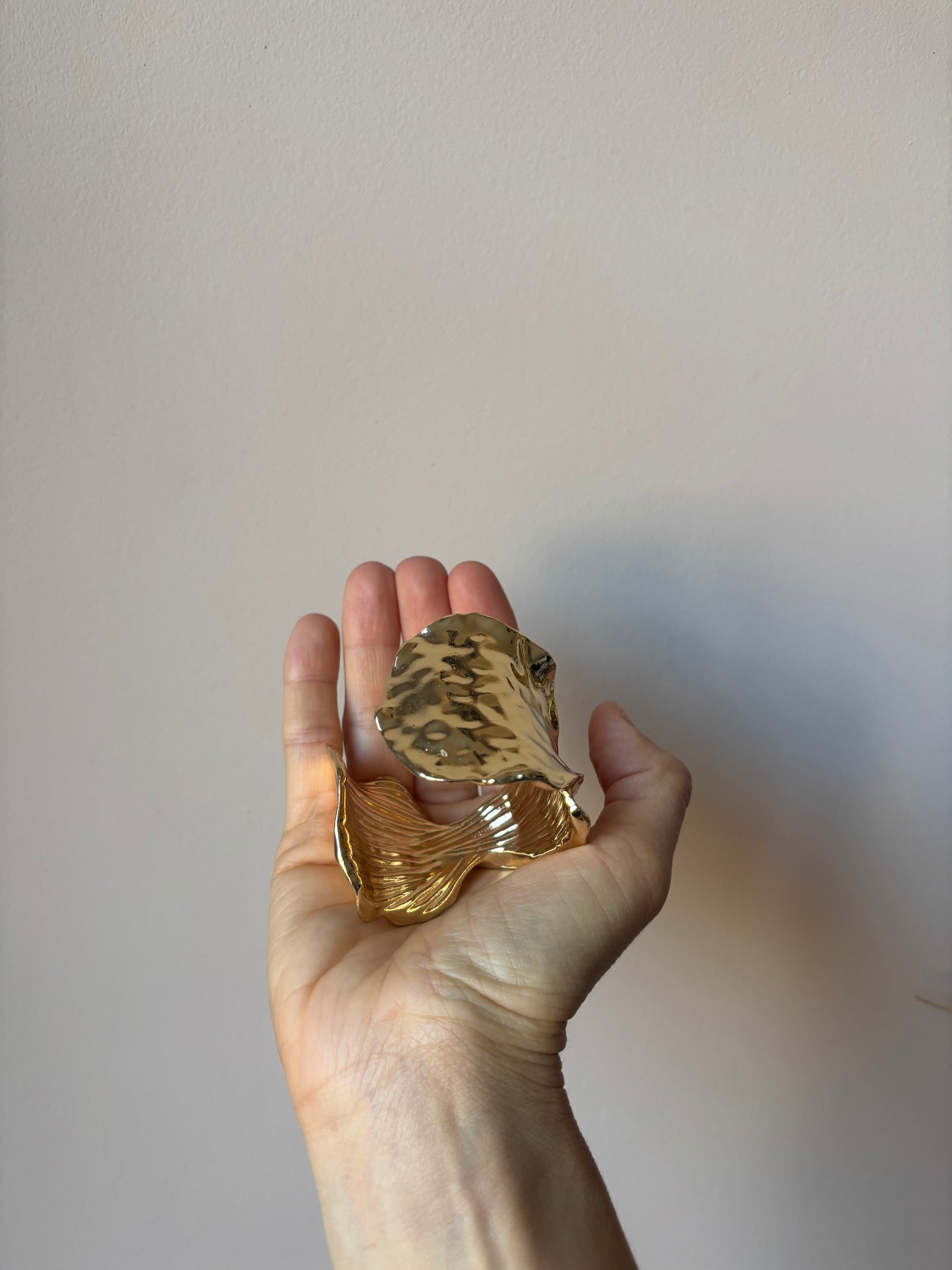 Heavy gold cuff bracelet