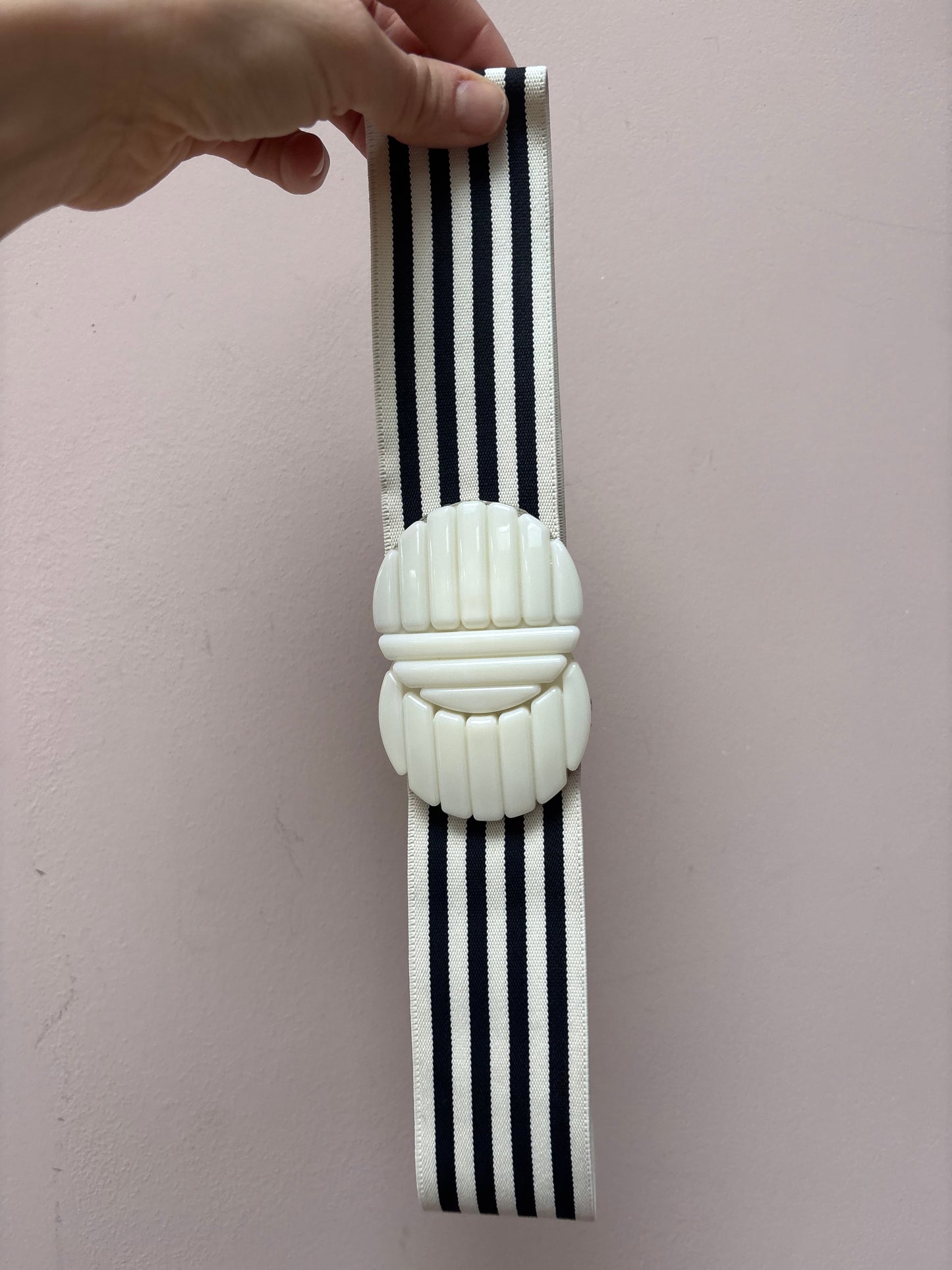 Vintage striped elasticated belt size 8-small 12