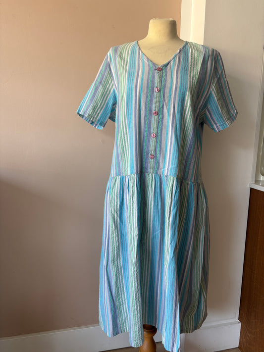 Vintage 100% cotton dress size 12