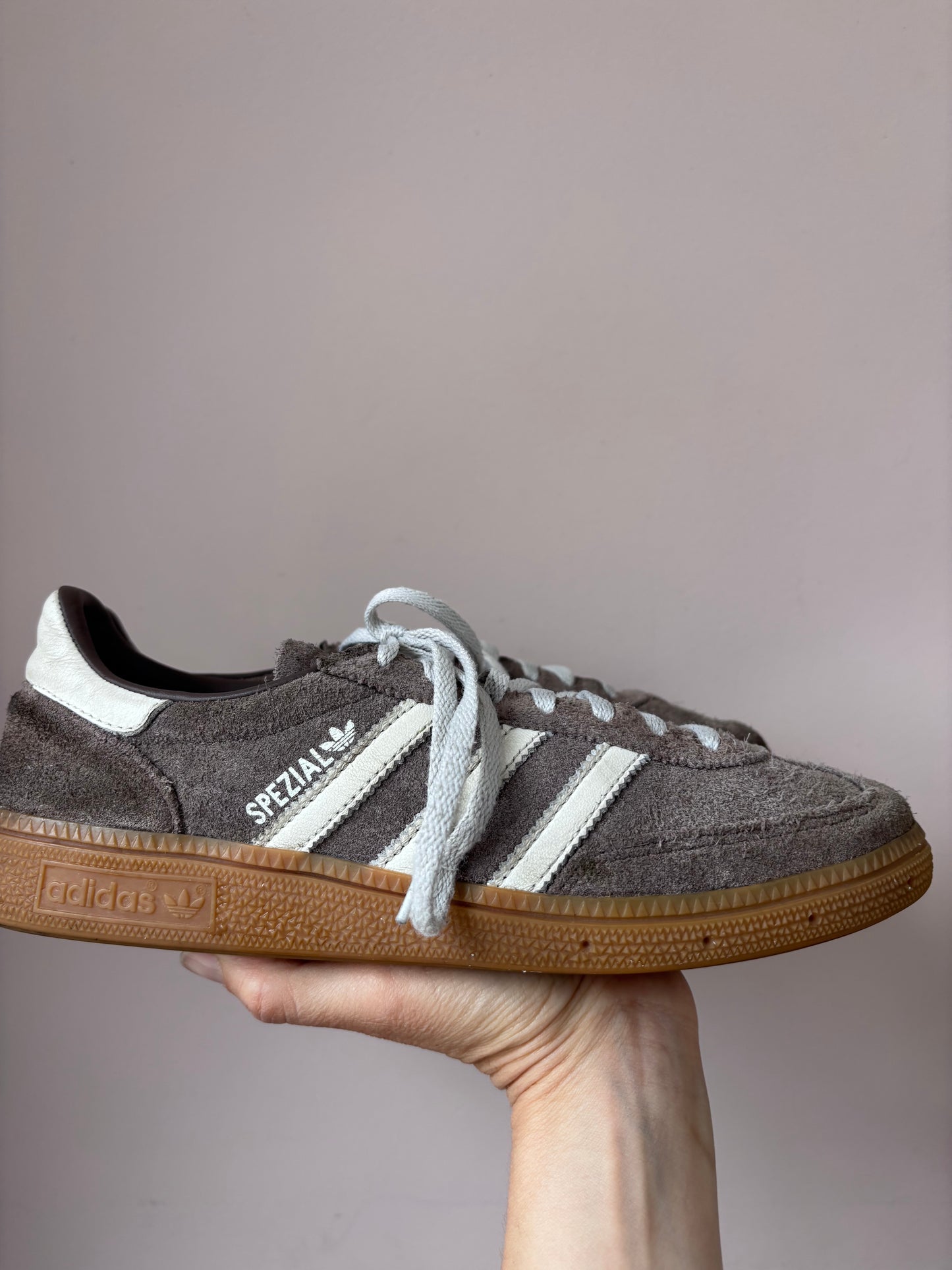 Brown Adidas Spezial trainers size UK6.5