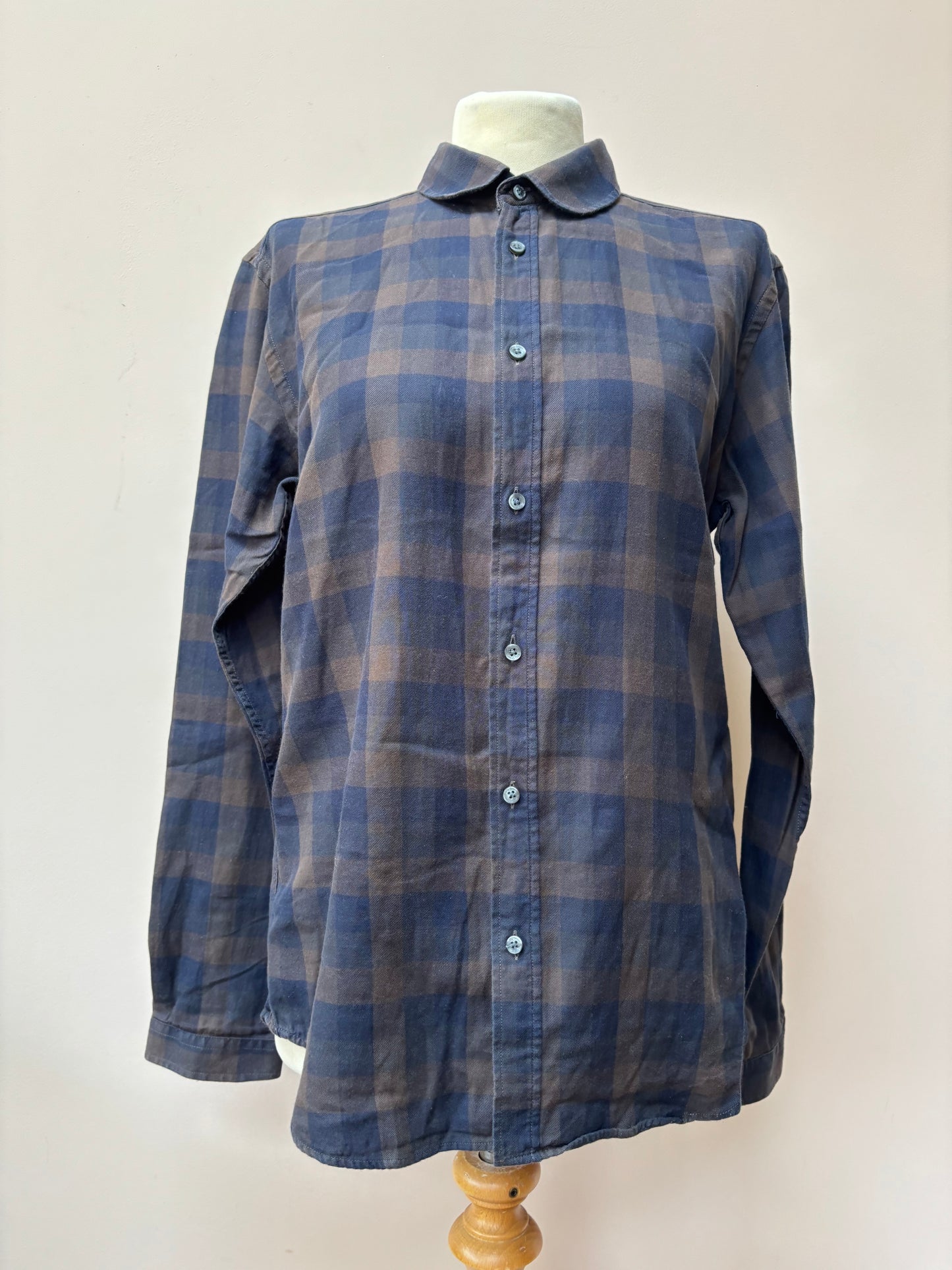 Check 100% cotton shirt size 10