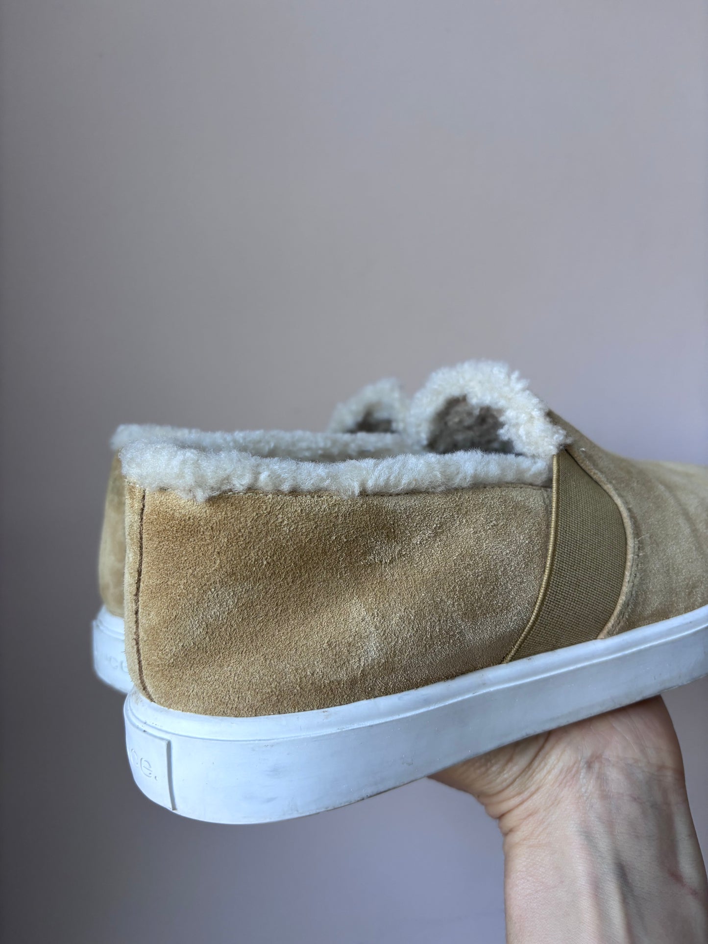 Vince suede shoes with fleece lining size 5.5
