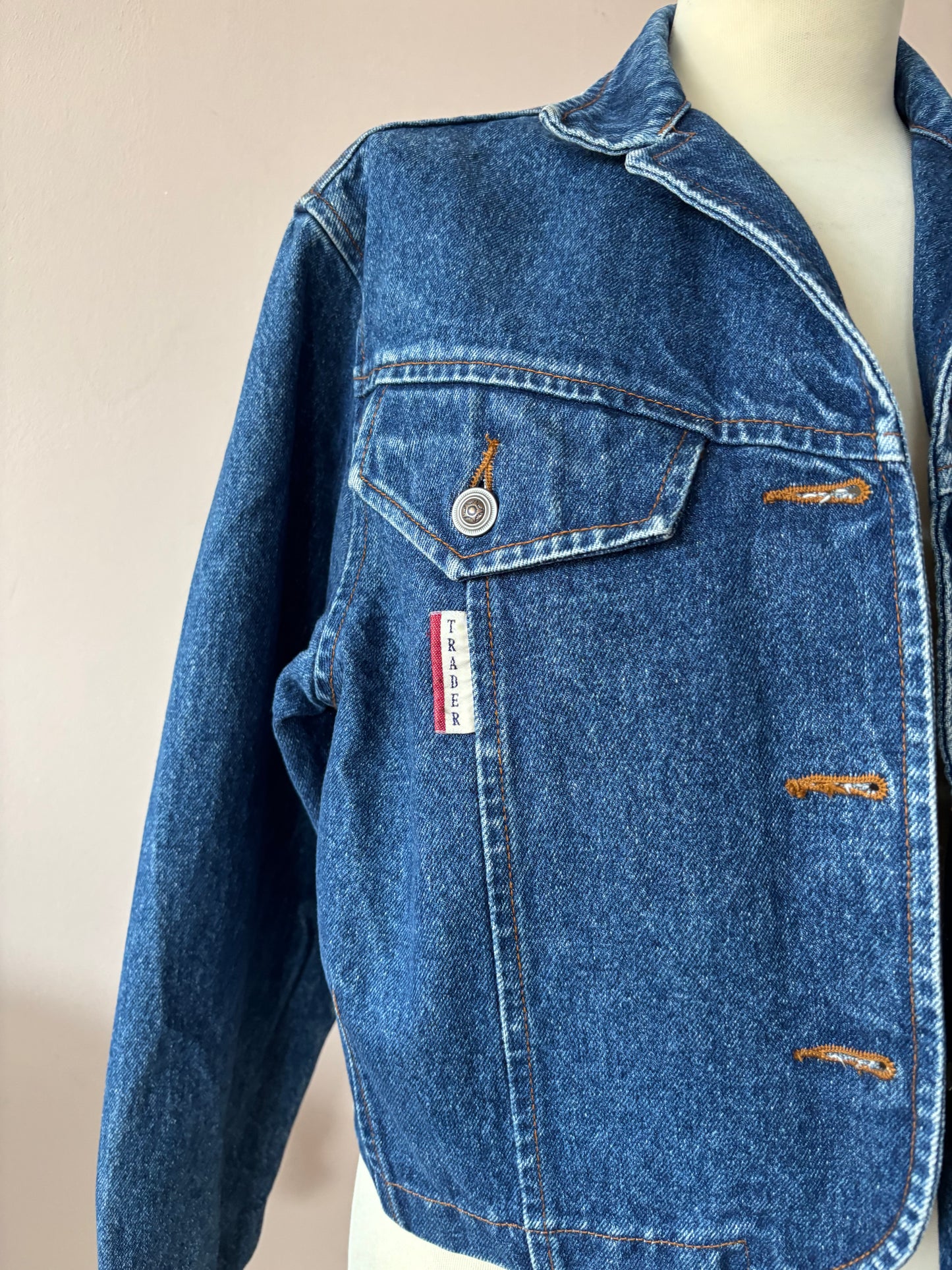 Vintage cotton denim cropped jacket size 10/12