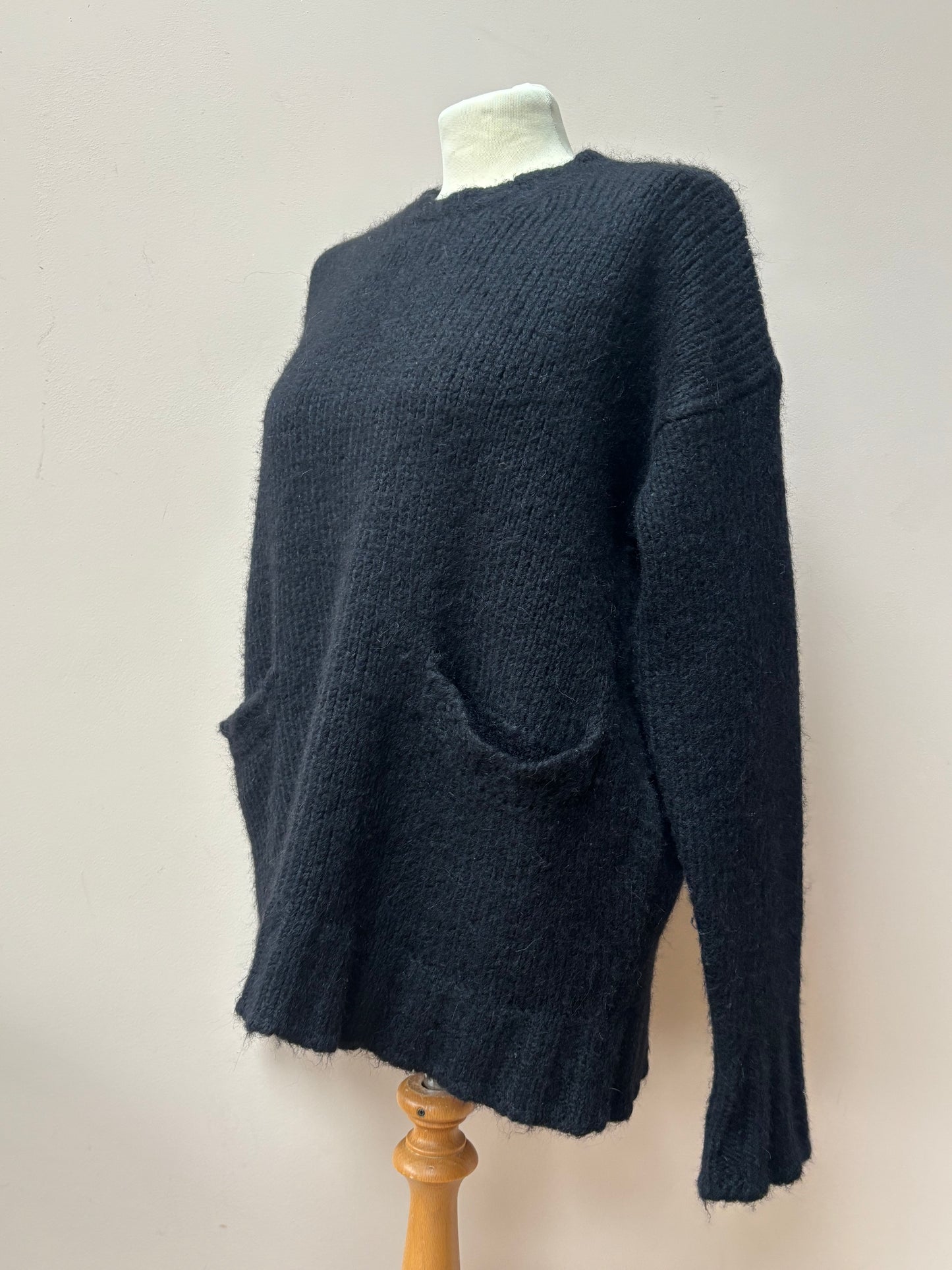 Marni black alpaca wool mix jumper size 10/12