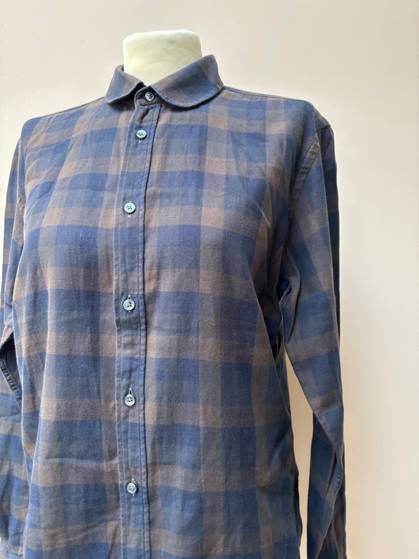 Check 100% cotton shirt size 10