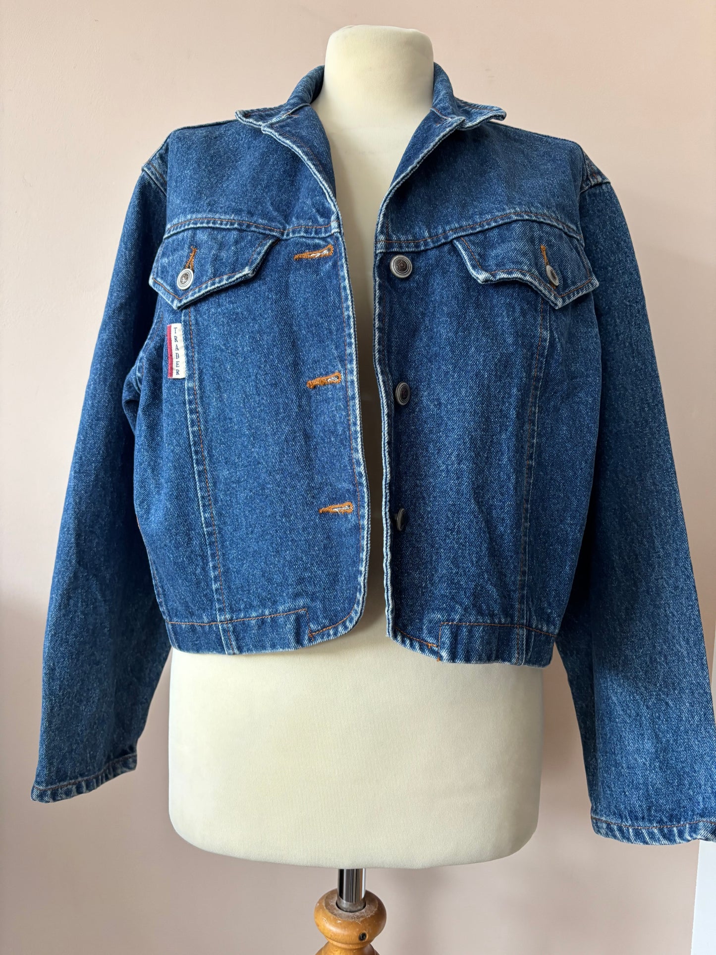 Vintage cotton denim cropped jacket size 10/12