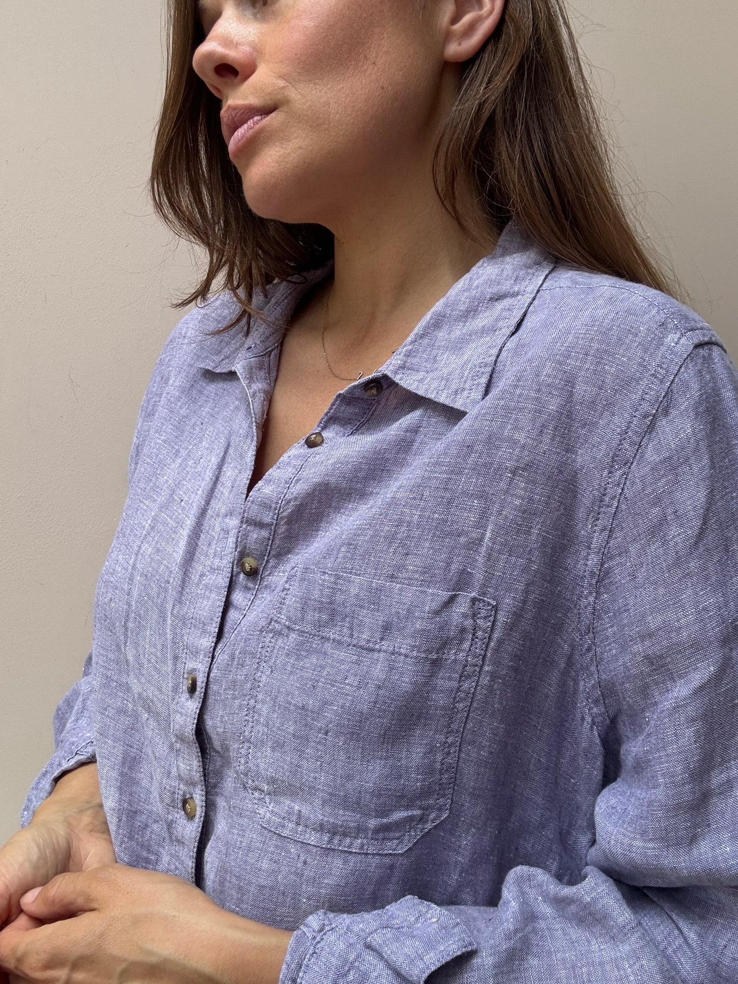 100% linen shirt size UK12