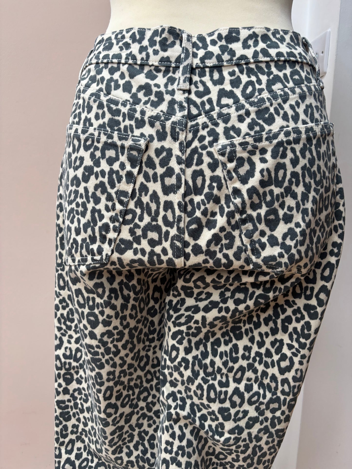 Animal print jeans size 10
