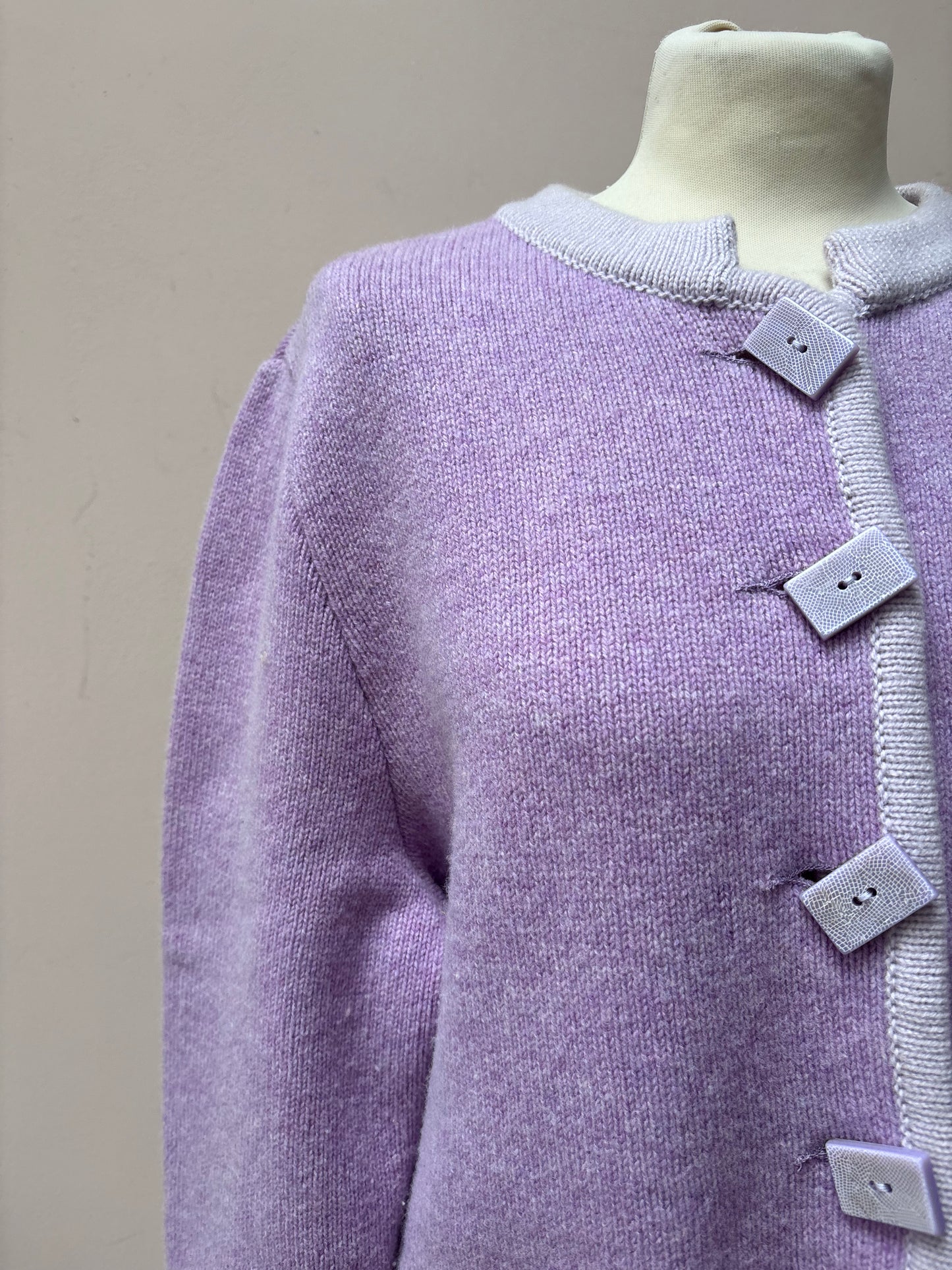 Vintage pink wool jackst size 12/14