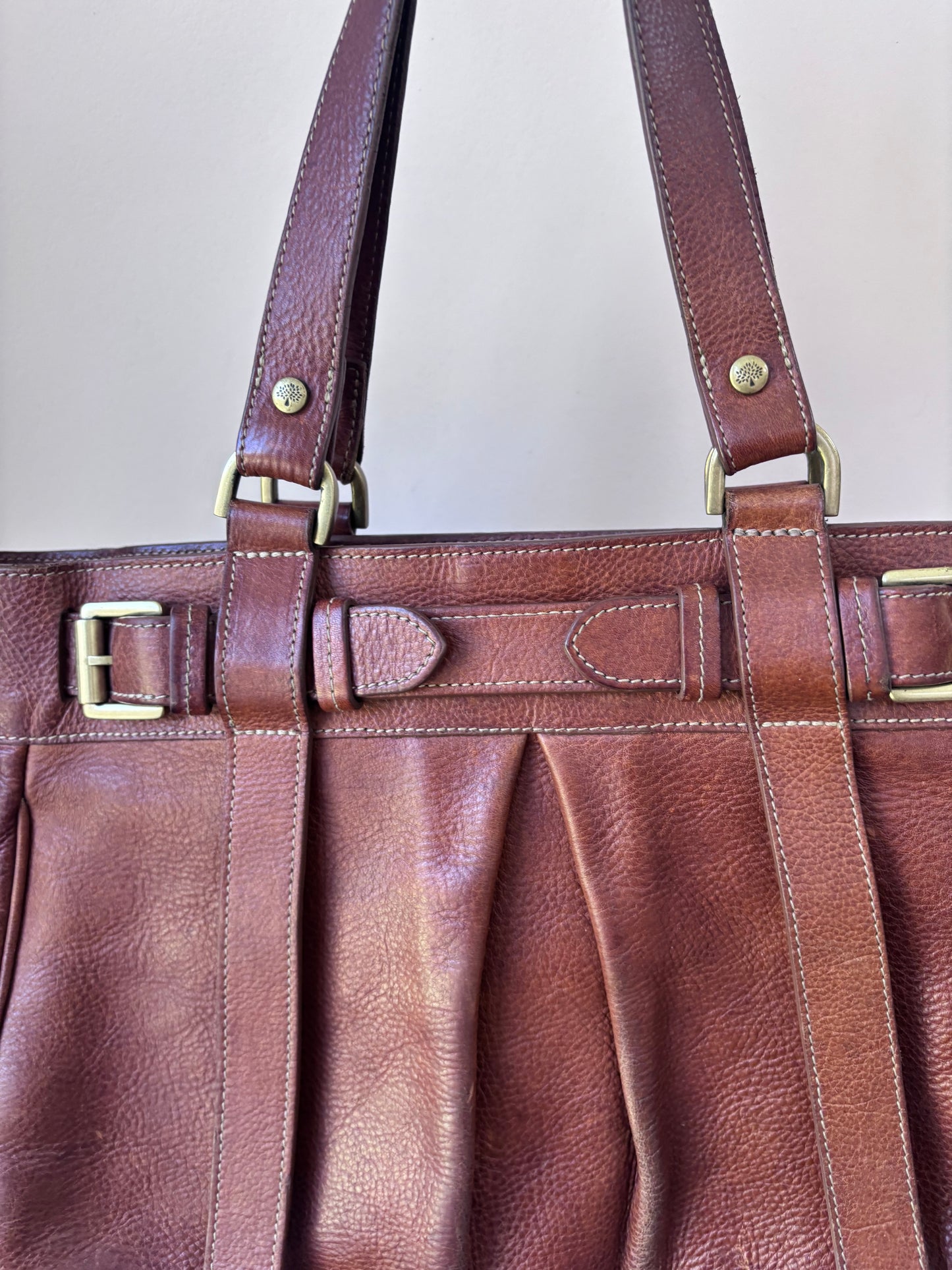 Vintage Mulberry brown leather bag
