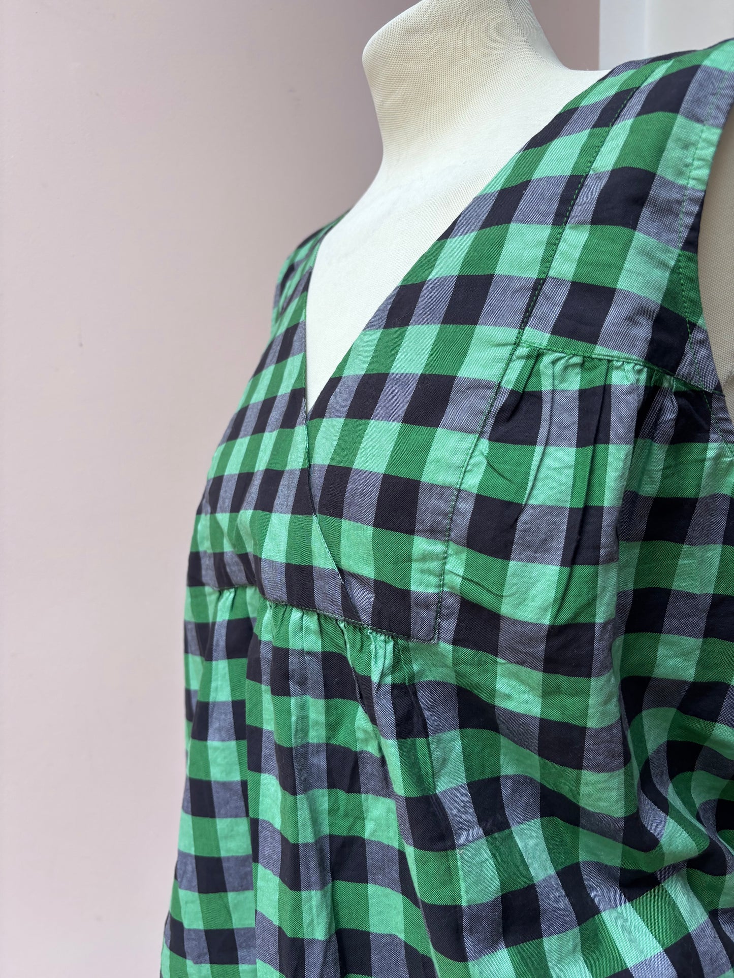 Toast gingham trouser set size Medium