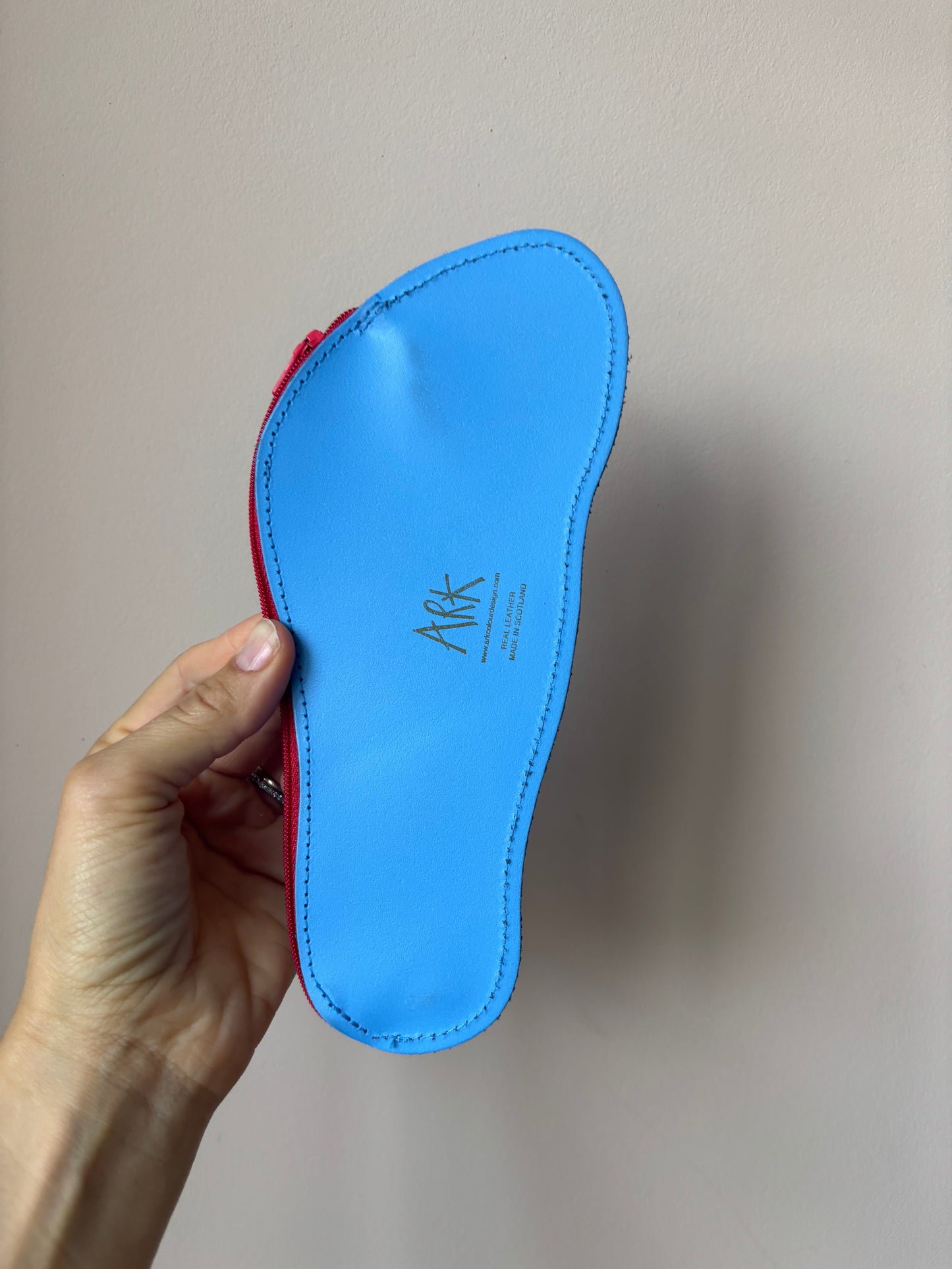 Ark leather face and foot purses