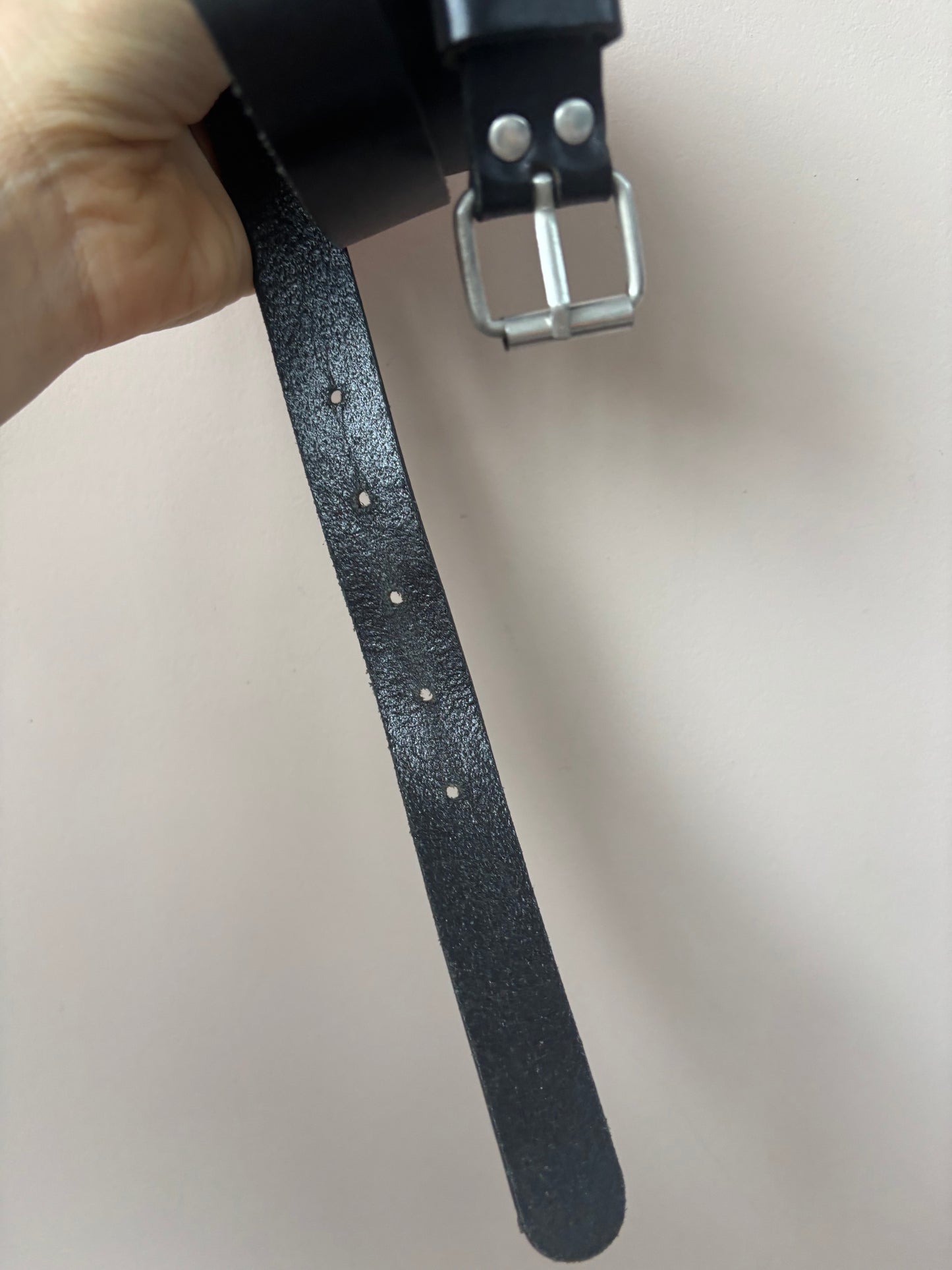 Black leather belt size Small