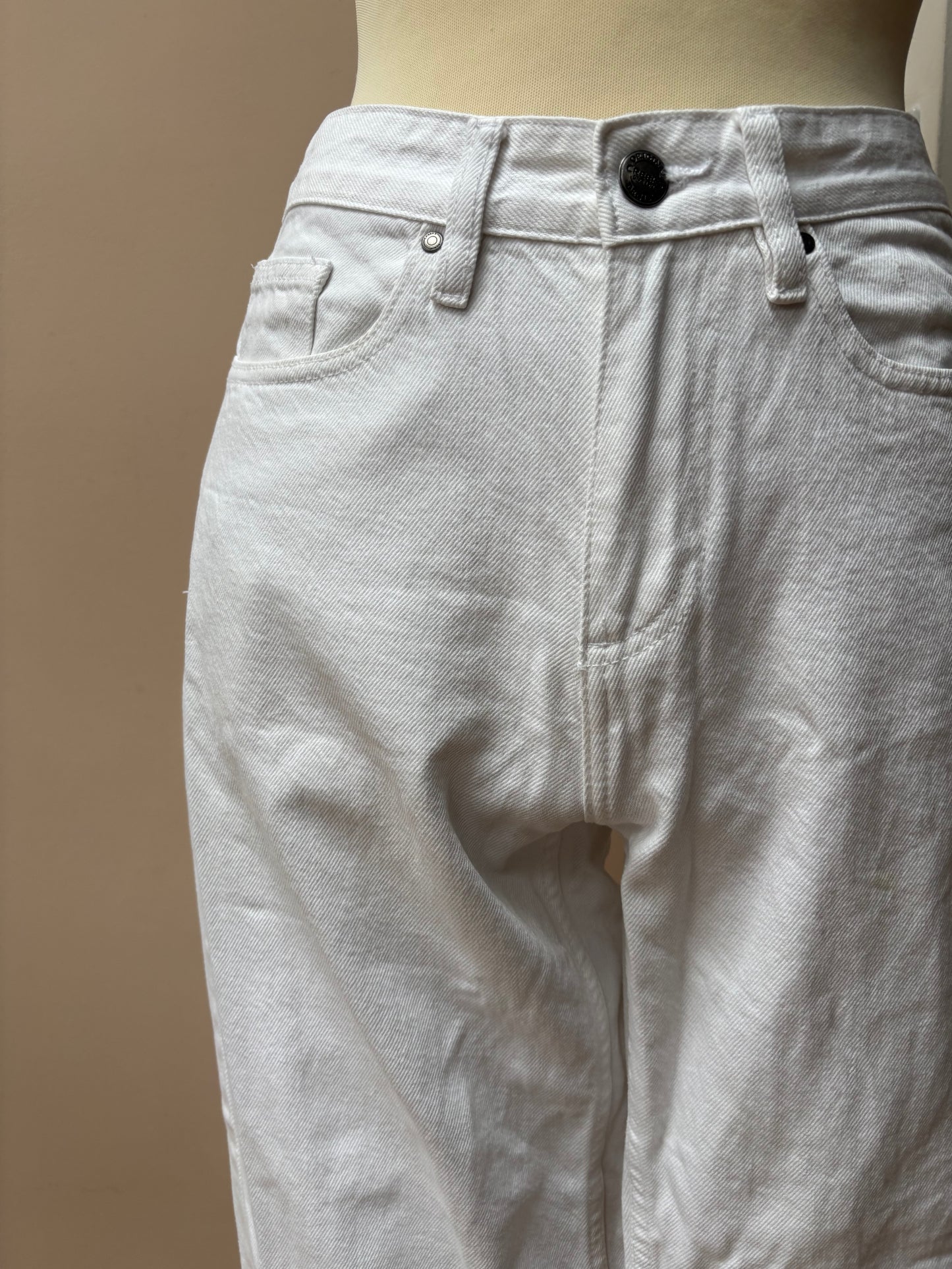 Vintage white 100% cotton jeans size 10