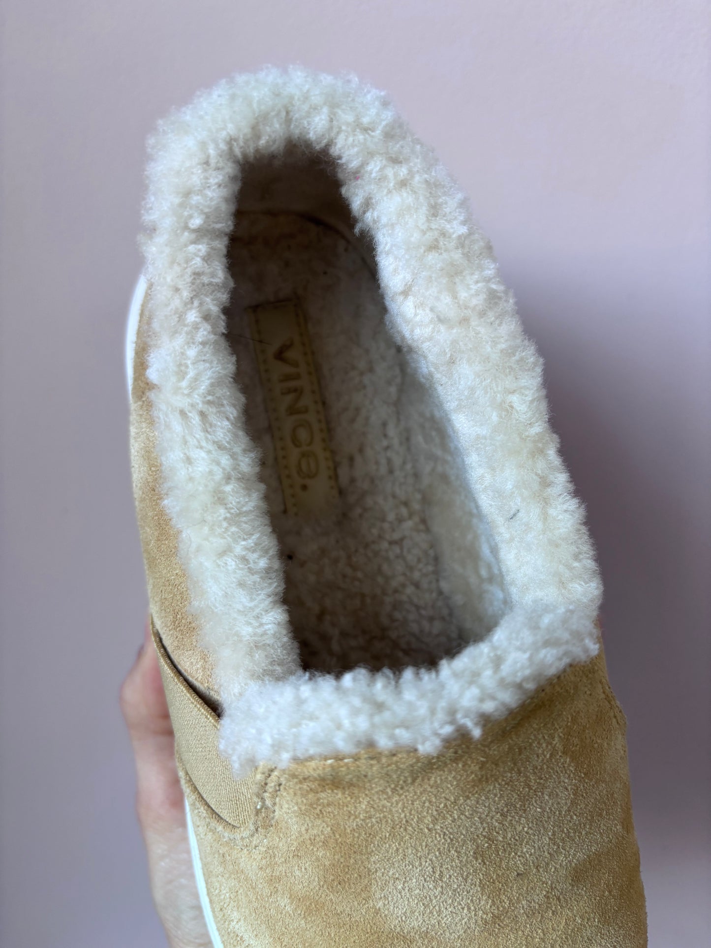 Vince suede shoes with fleece lining size 5.5
