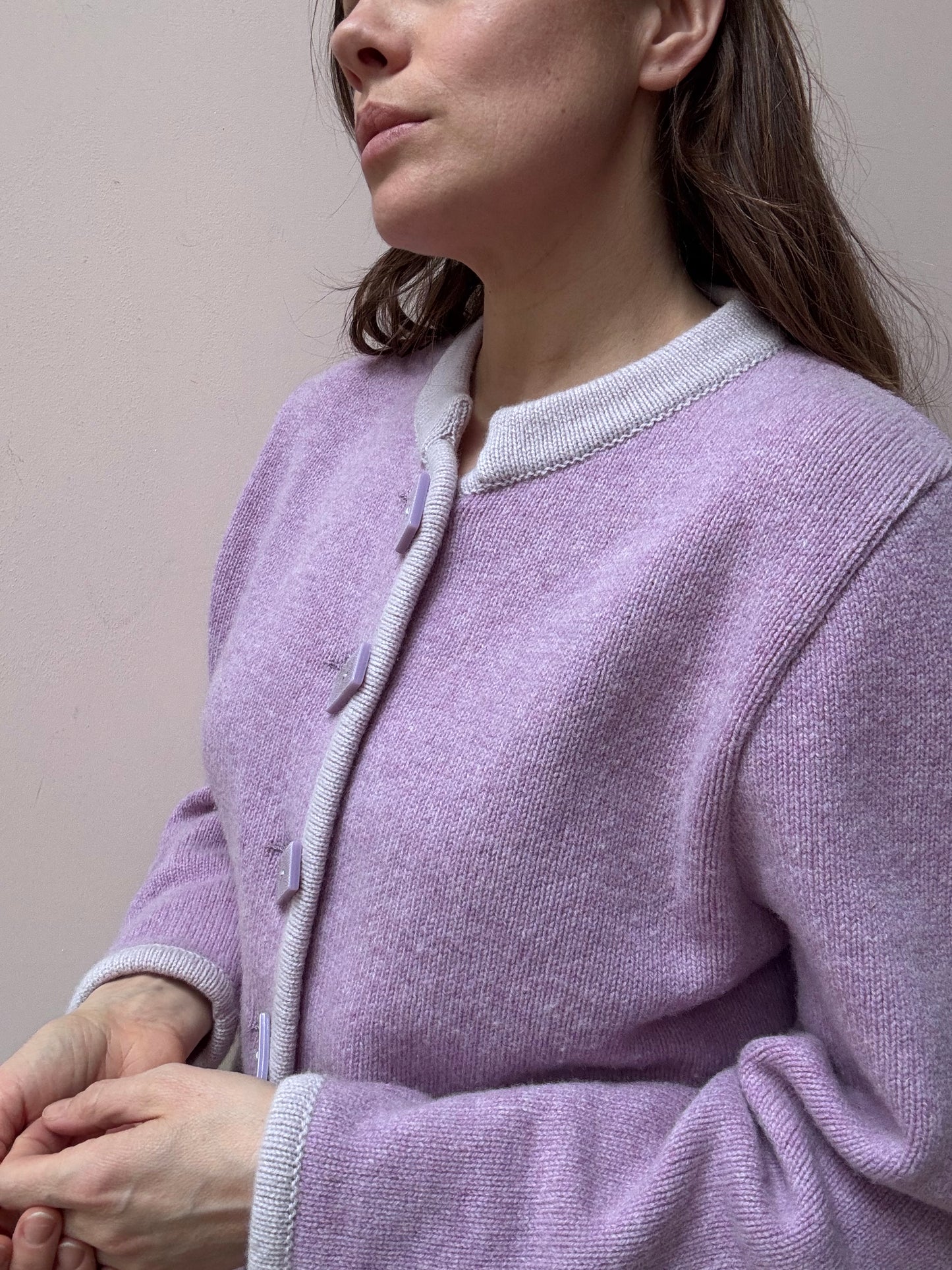 Vintage pink wool jackst size 12/14