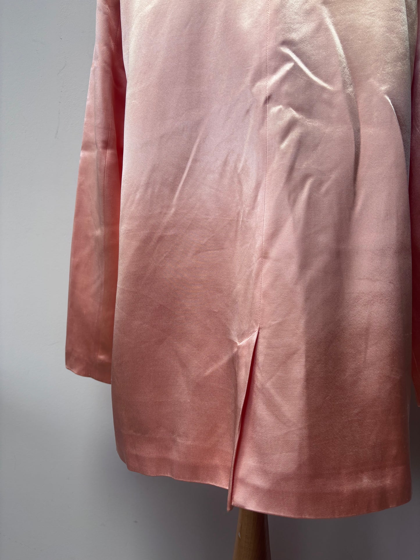 Salmon satin blazer size 12/14