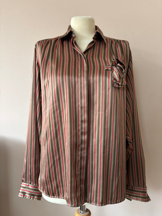 Vintage Aquascutum striped blouse size 8-12