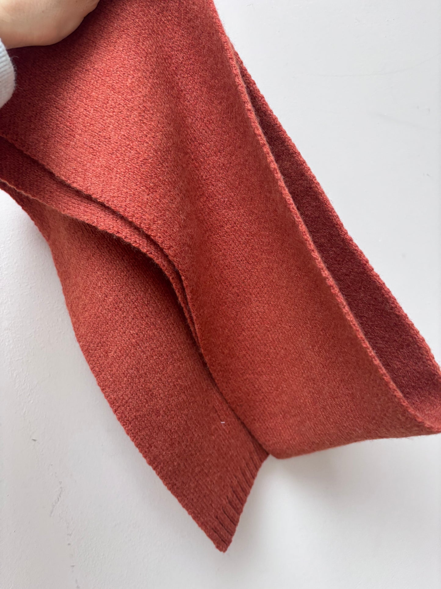 Rust 100% wool scarf