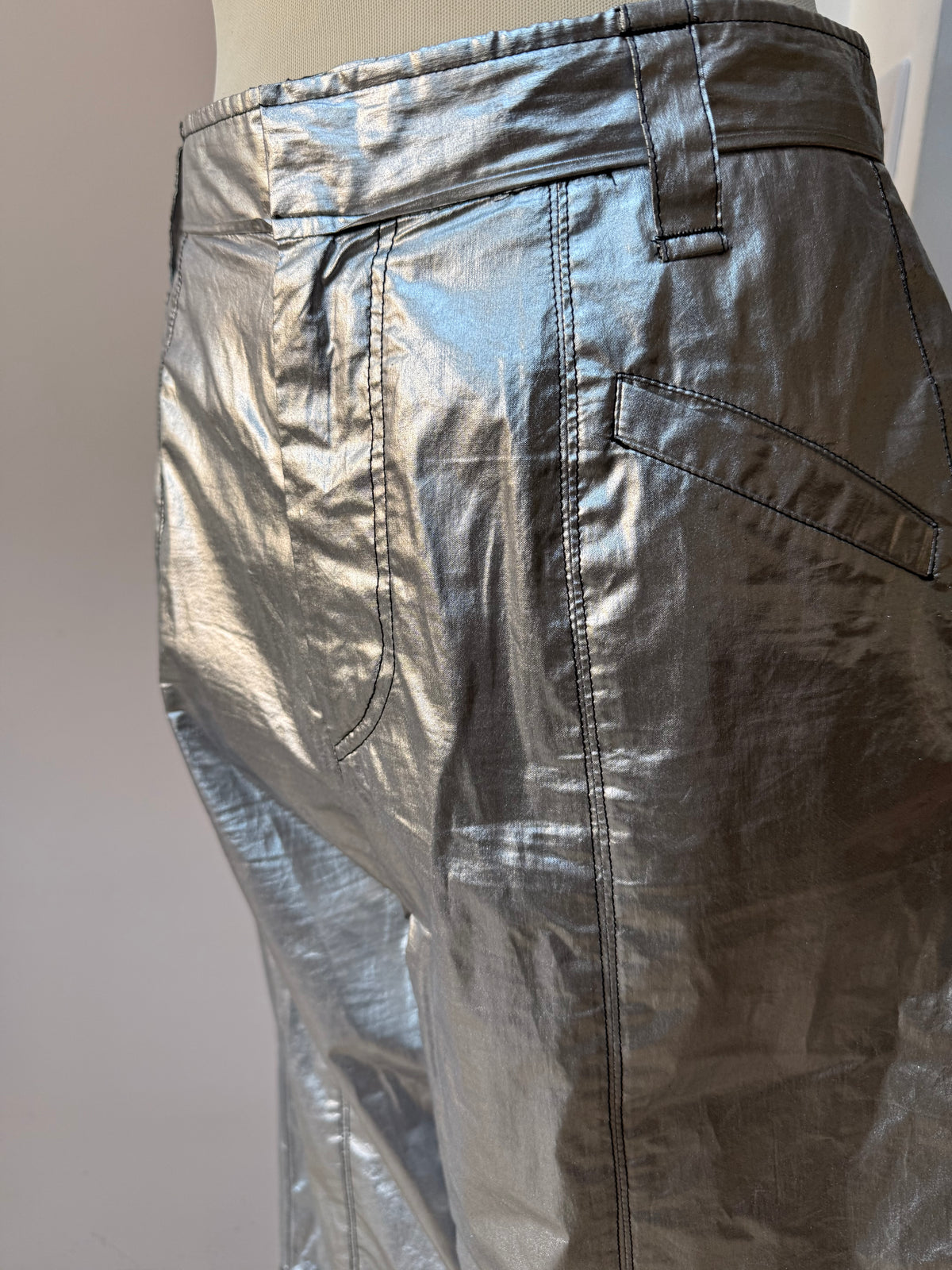 Isabel Marant cotton silver trousers size 10/12