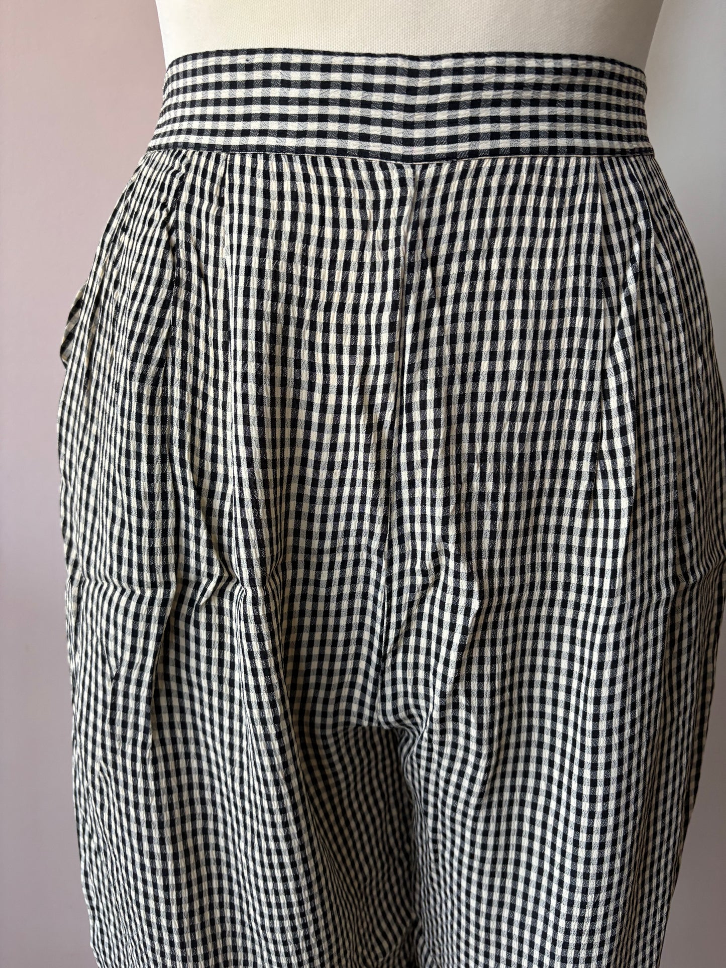 Vintage gingham trousers size 10