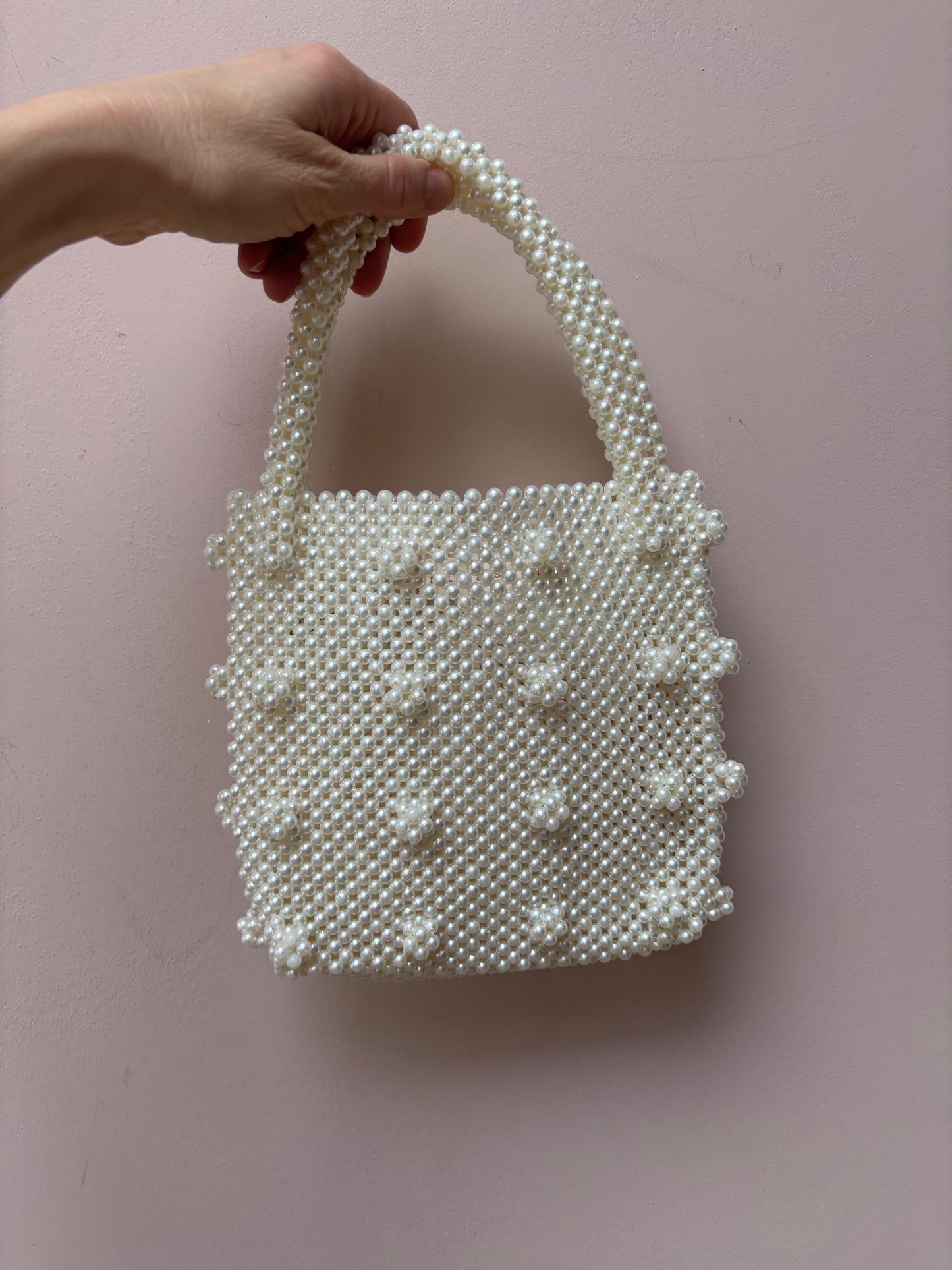 Pearl beaded bag