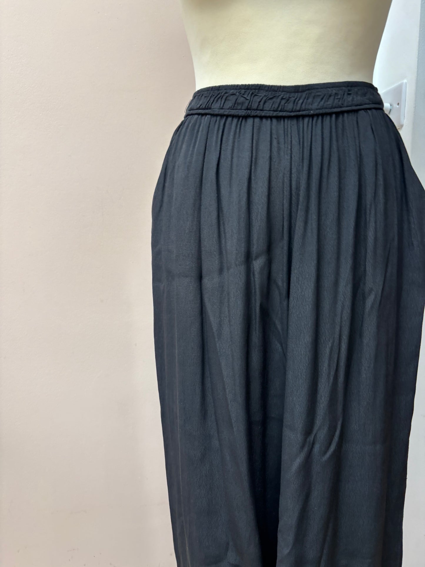 Black loose trousers size 10