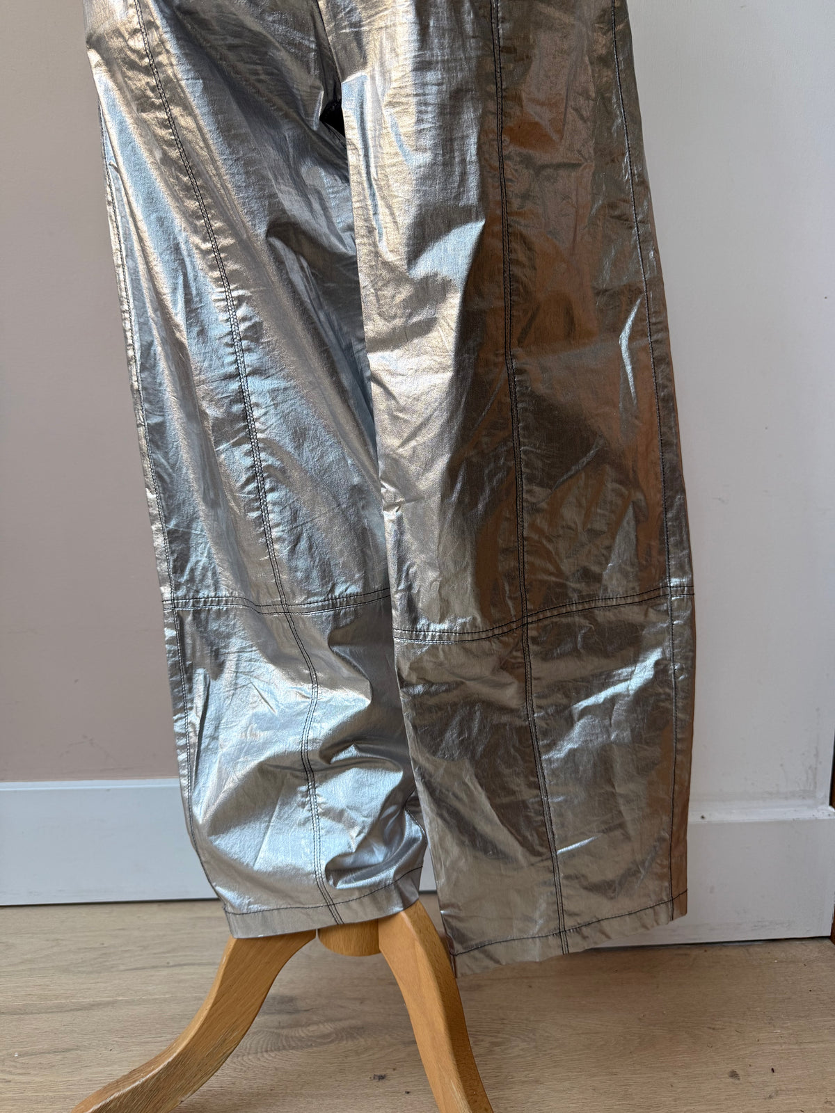 Isabel Marant cotton silver trousers size 10/12