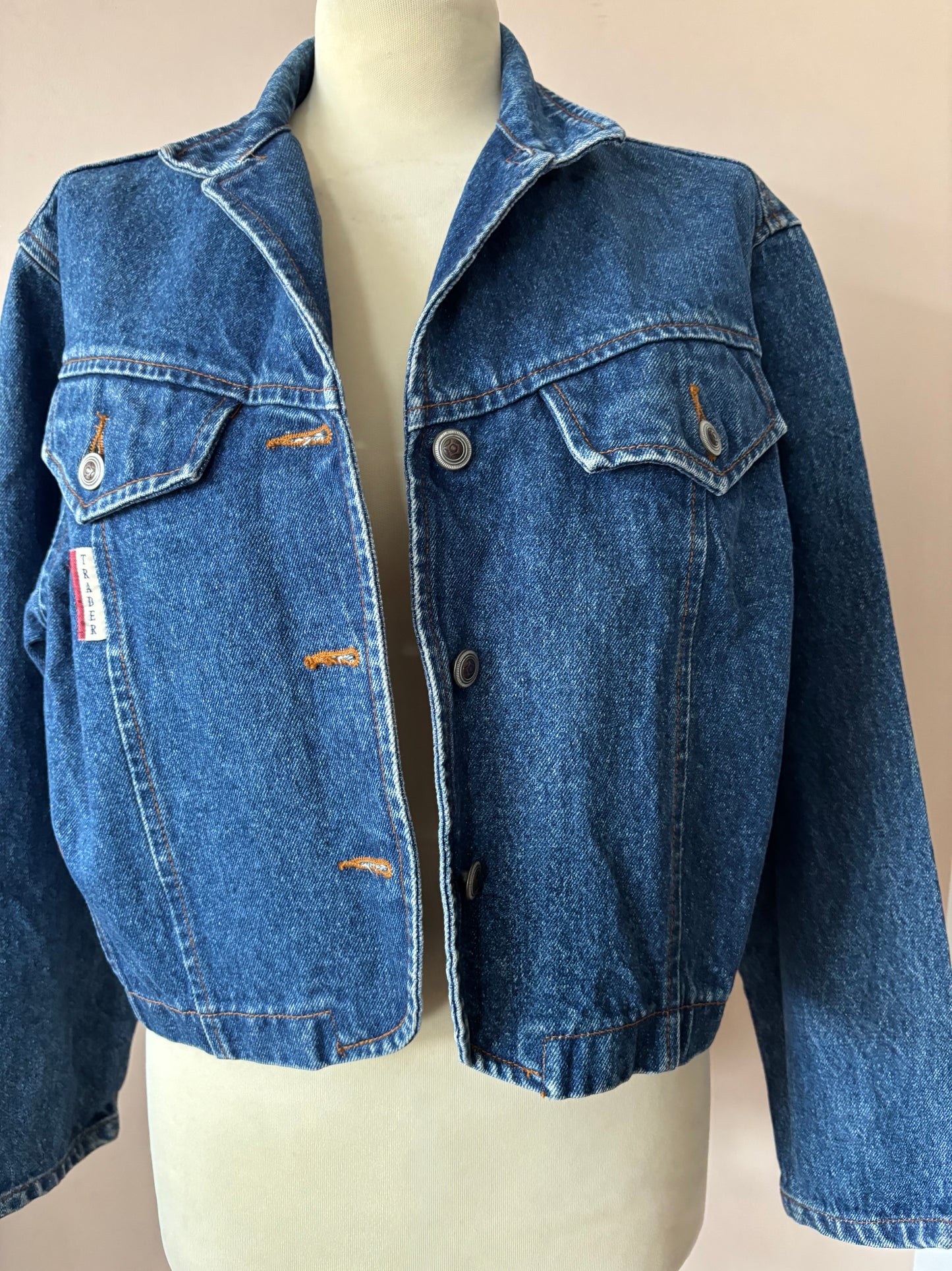 Vintage cotton denim cropped jacket size 10/12