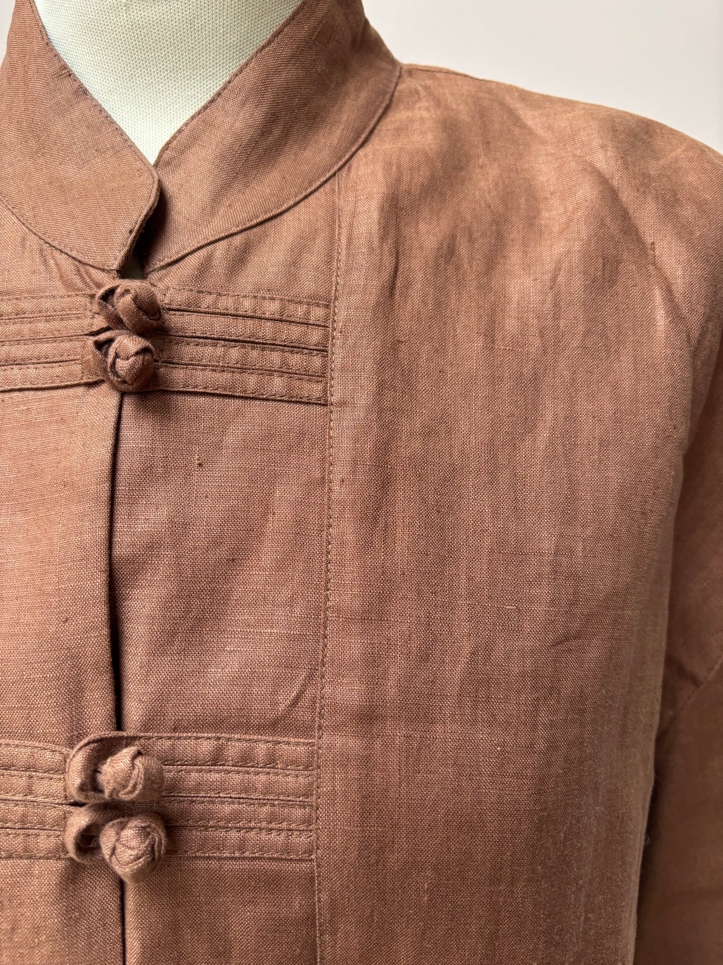 Vintage light 100% linen jacket size 12/14