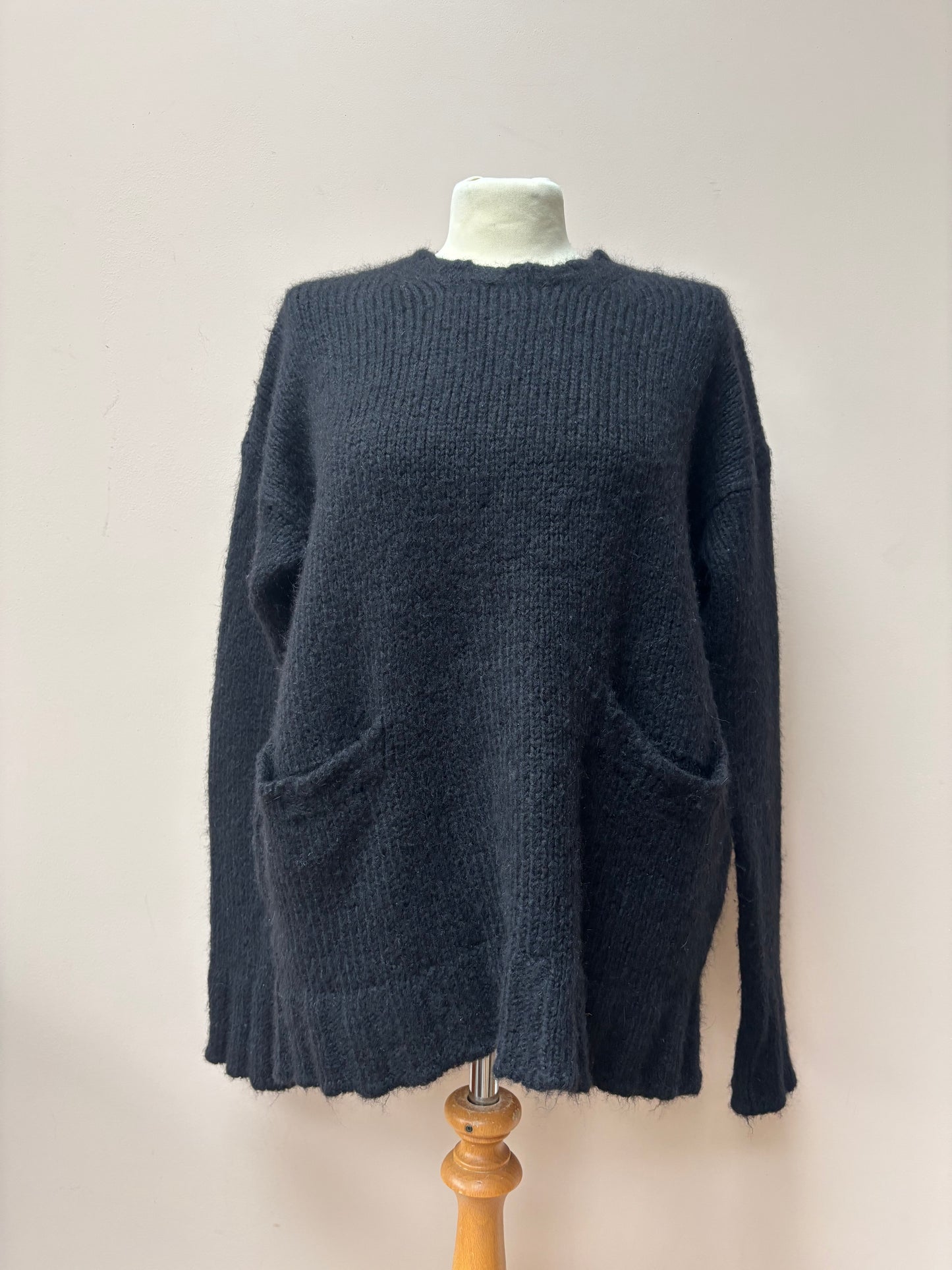 Marni black alpaca wool mix jumper size 10/12