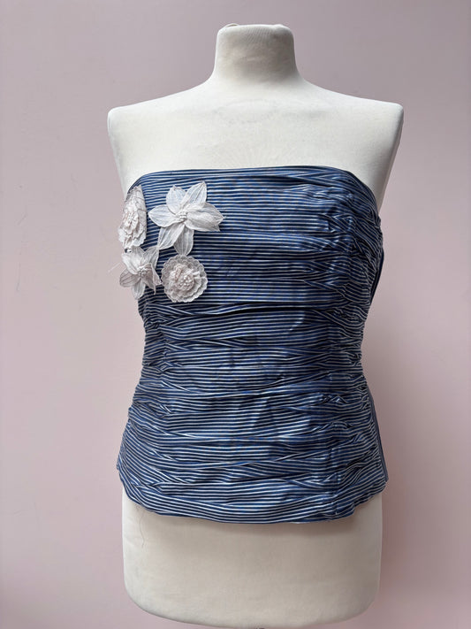 Vintage silk and cotton corset size 8/10
