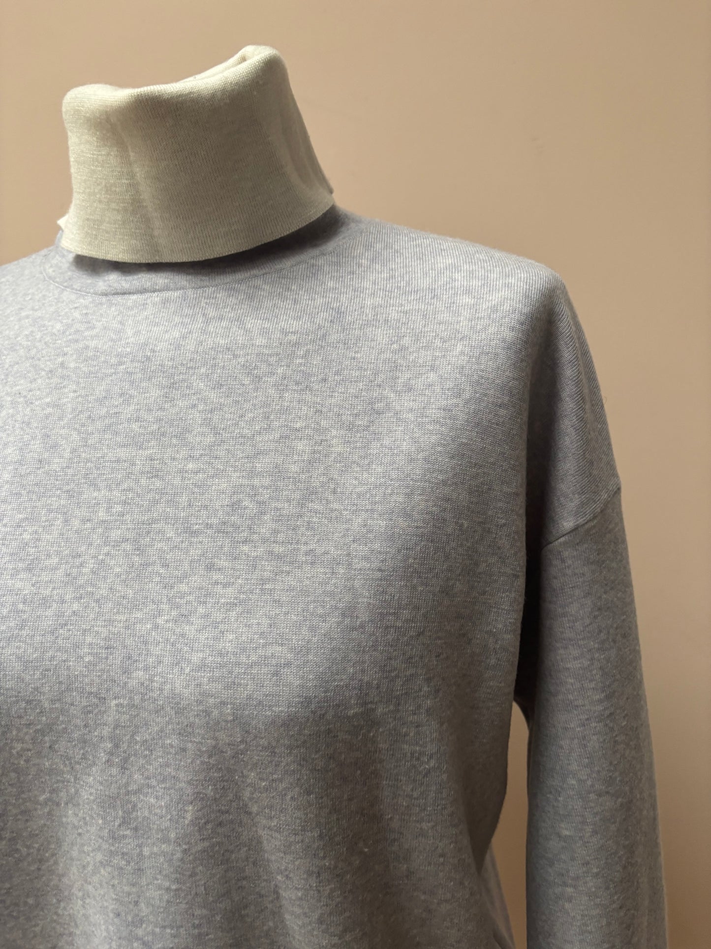 Jaeger grey 100% wool jumper size Small
