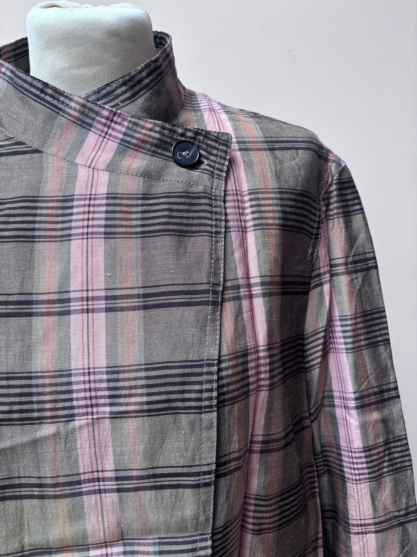Linen mix cross front jacket size Medium BNWT