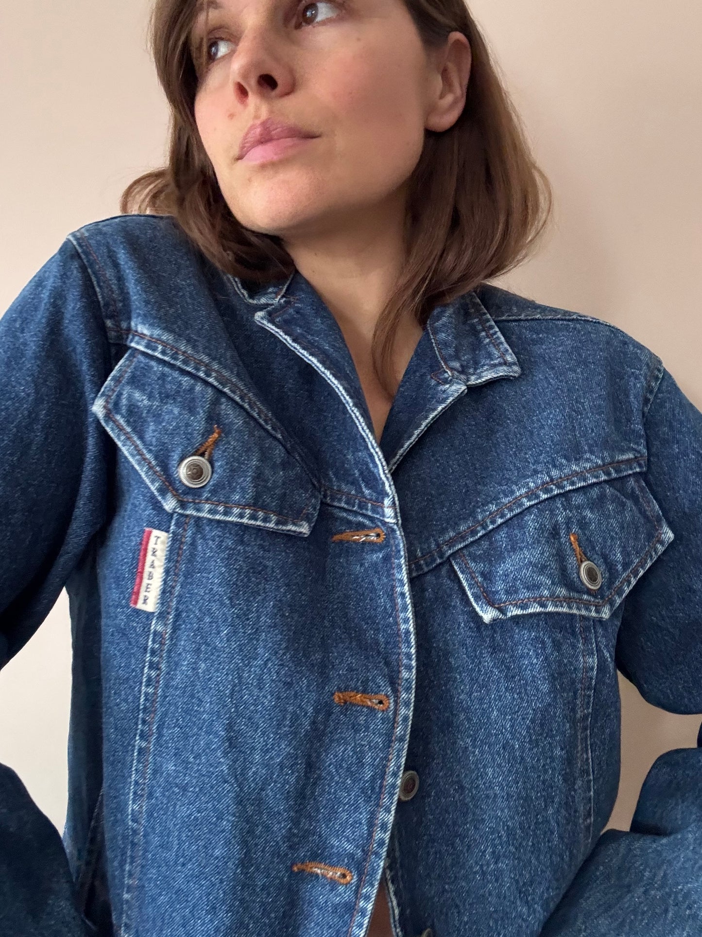 Vintage cotton denim cropped jacket size 10/12