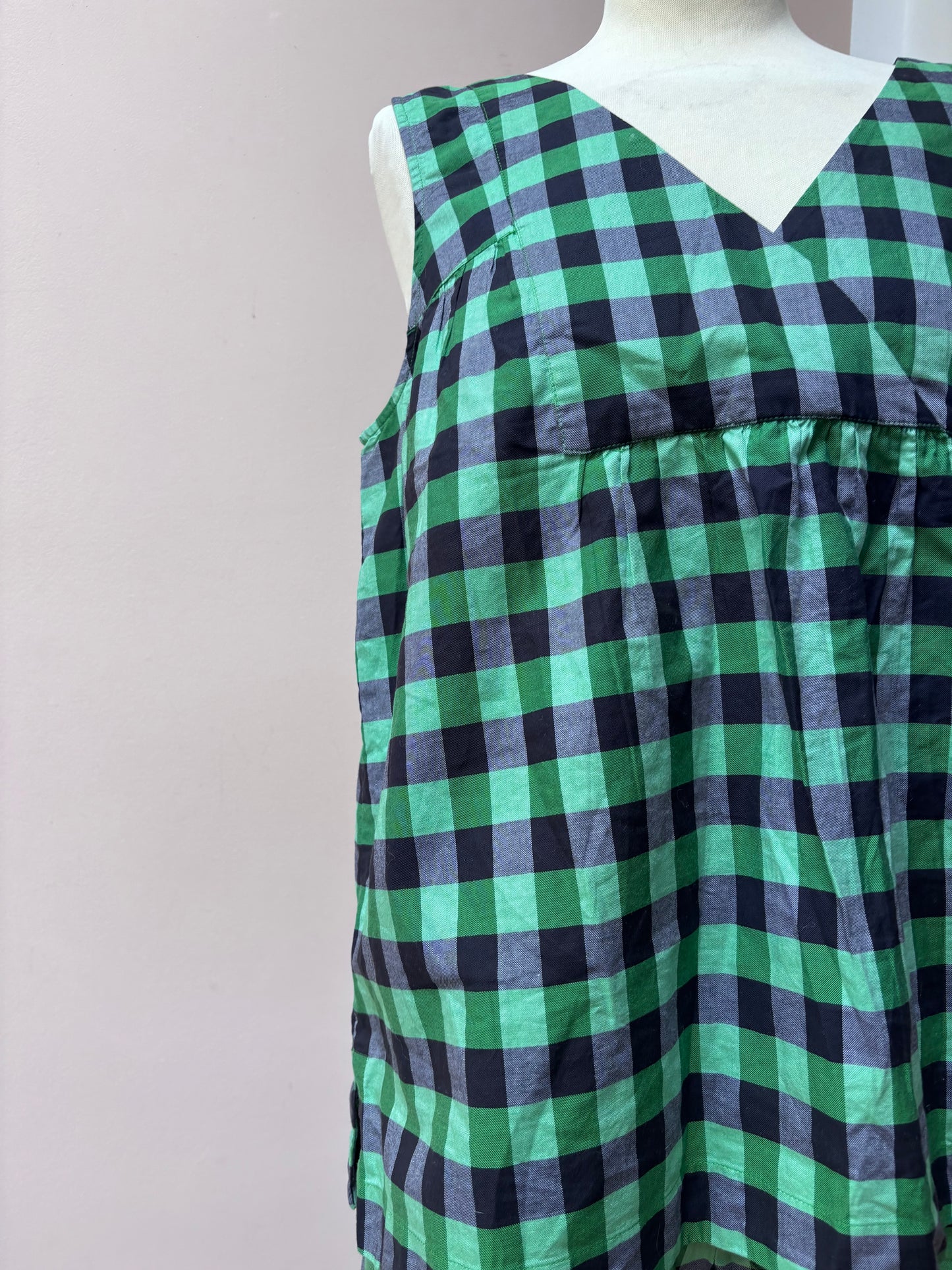 Toast gingham trouser set size Medium
