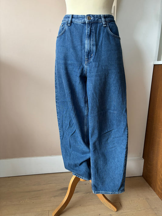 COS blue cotton jeans size 12/14