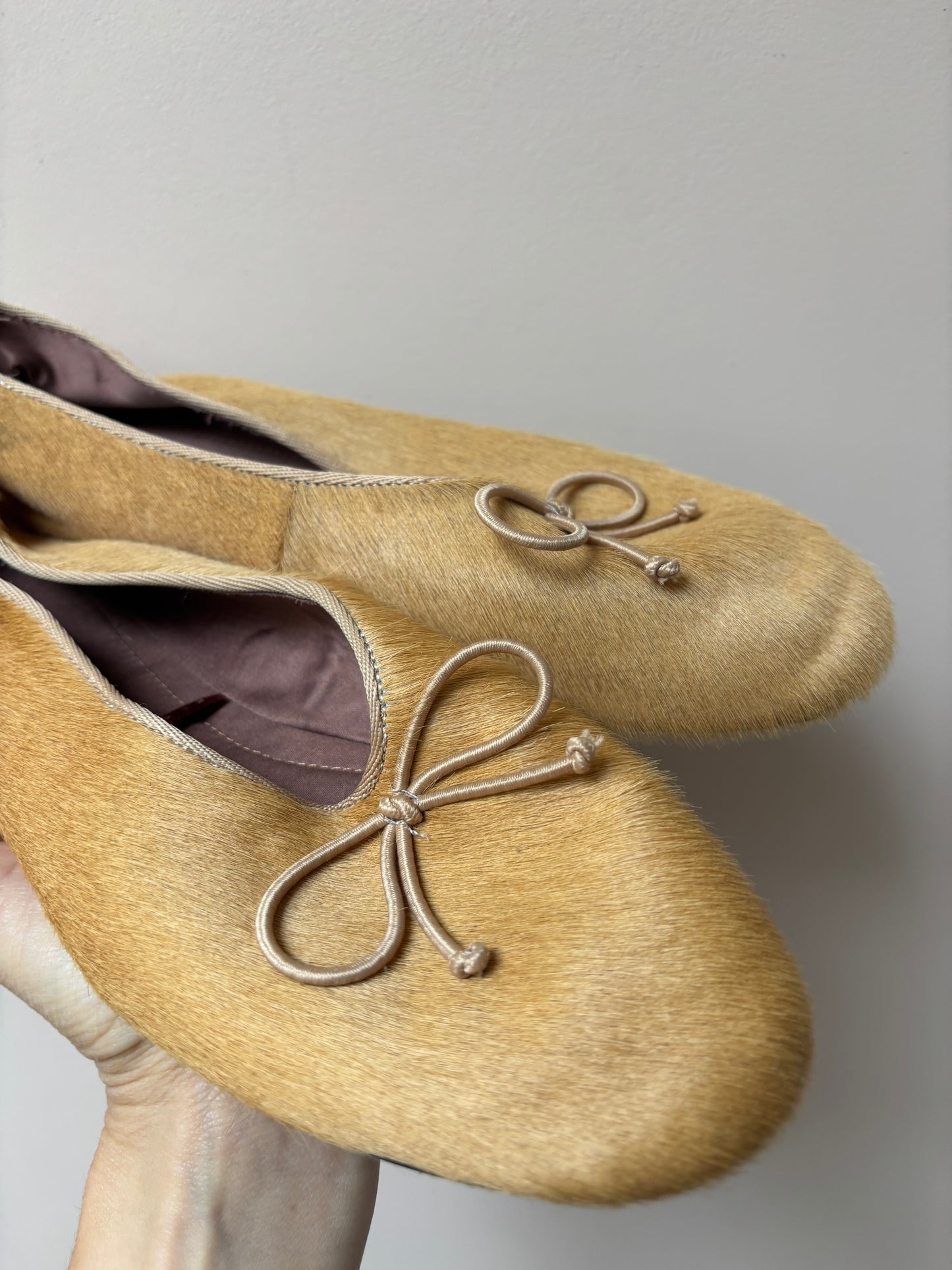 Leather ballet pumps size UK5