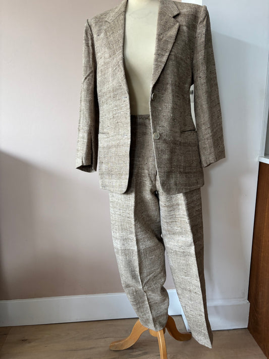 Vintage woven trouser suit size 10