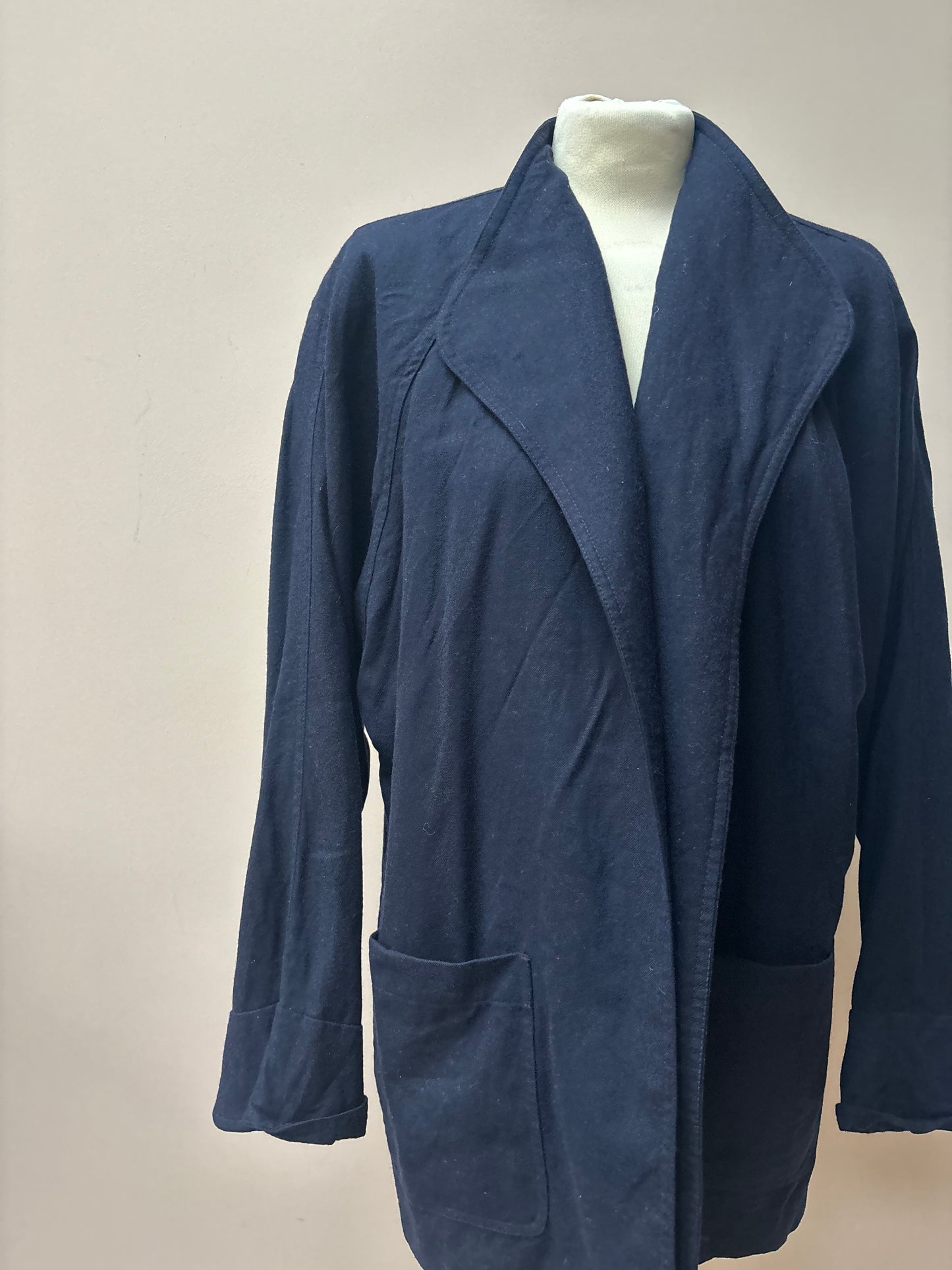 Vintage navy 100% wool jacket size 12