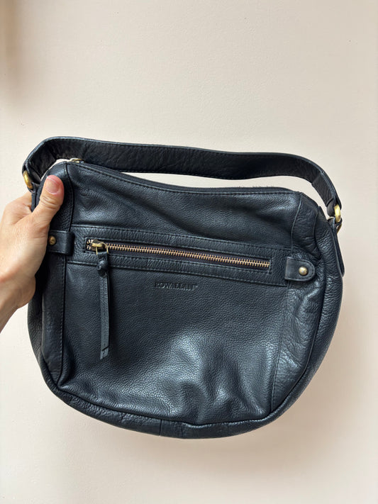 Soft black leather bag