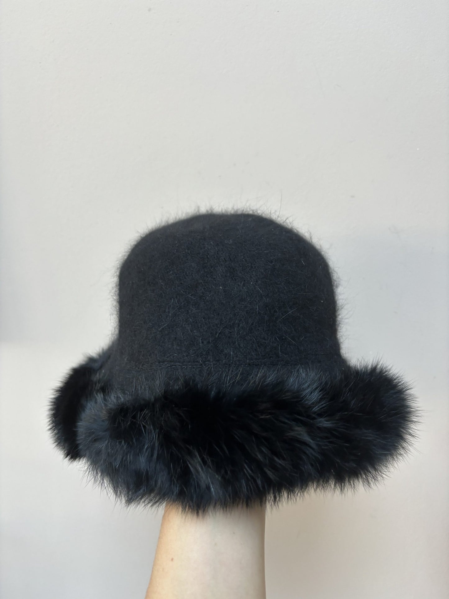 Angora wool mix vintage hat