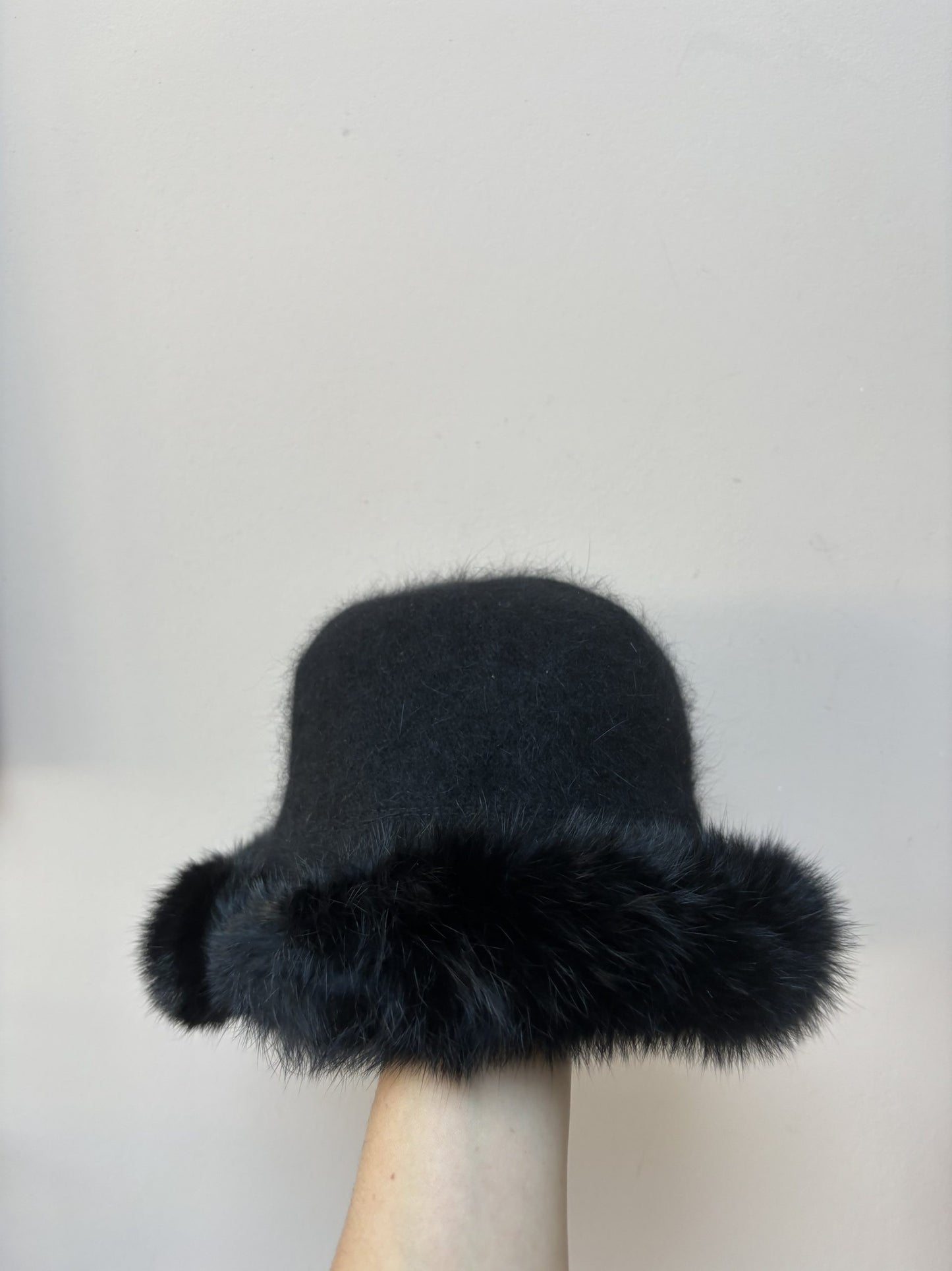 Angora wool mix vintage hat