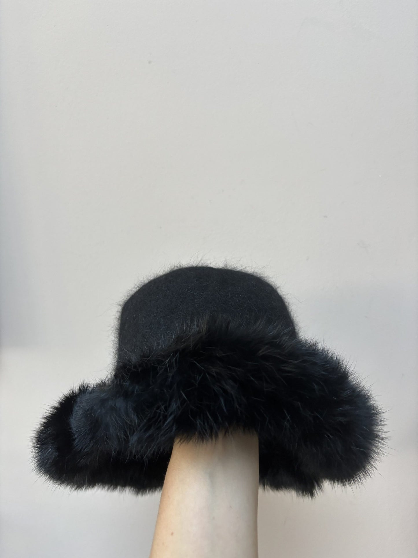 Angora wool mix vintage hat