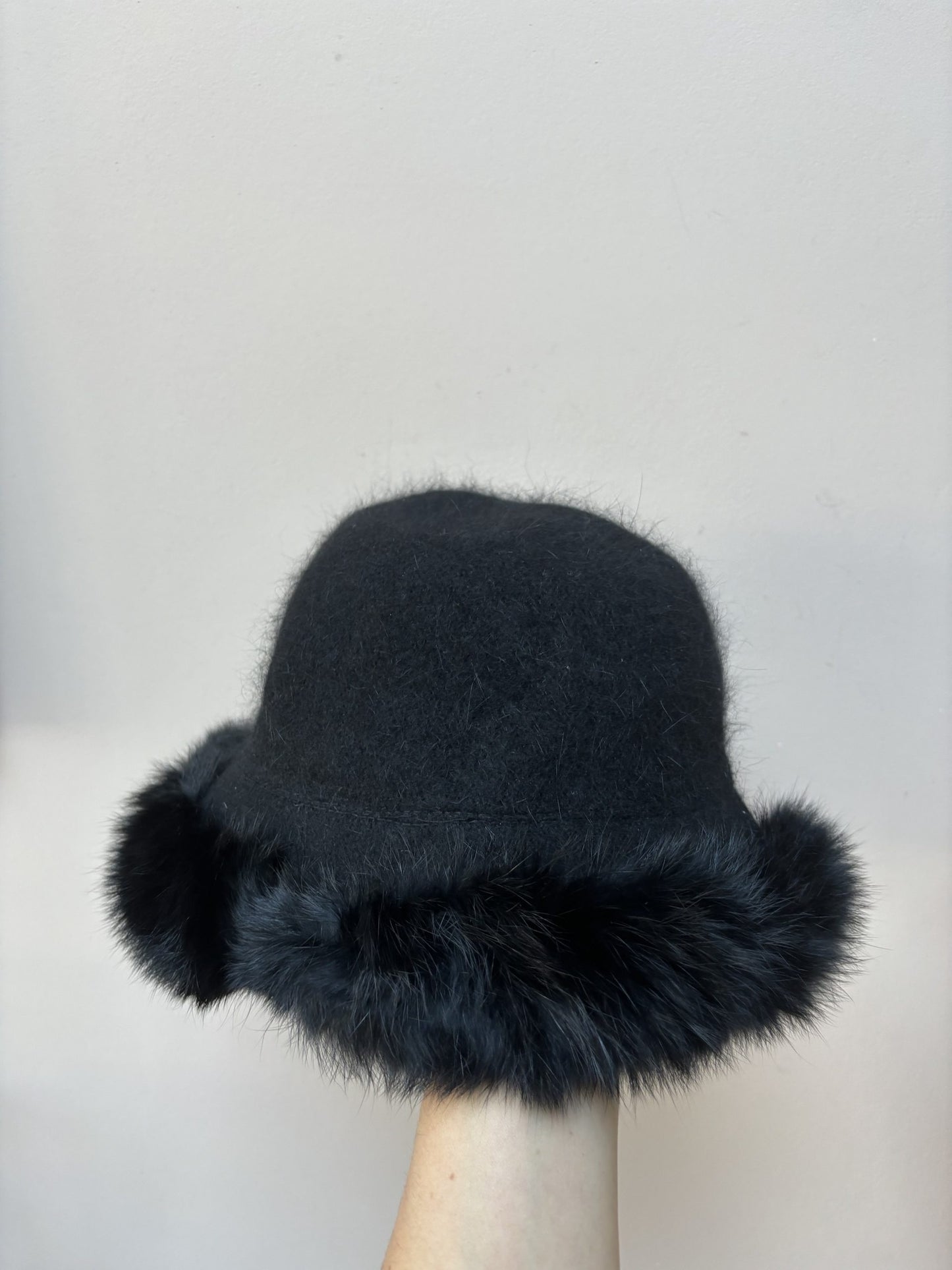 Angora wool mix vintage hat